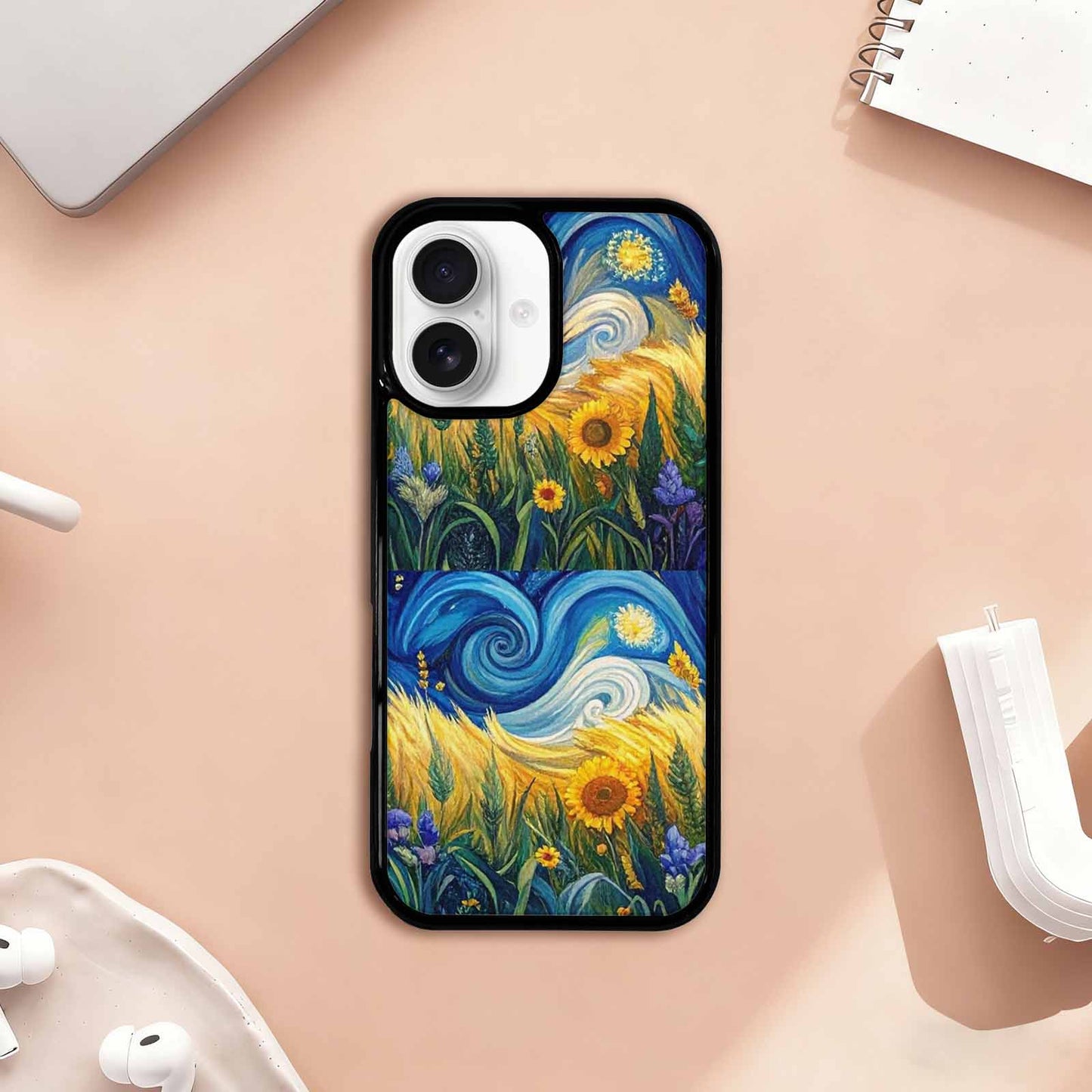 iPhone 17 Case — Small Van Gogh Style Galaxy Space, Original Design Phone Case