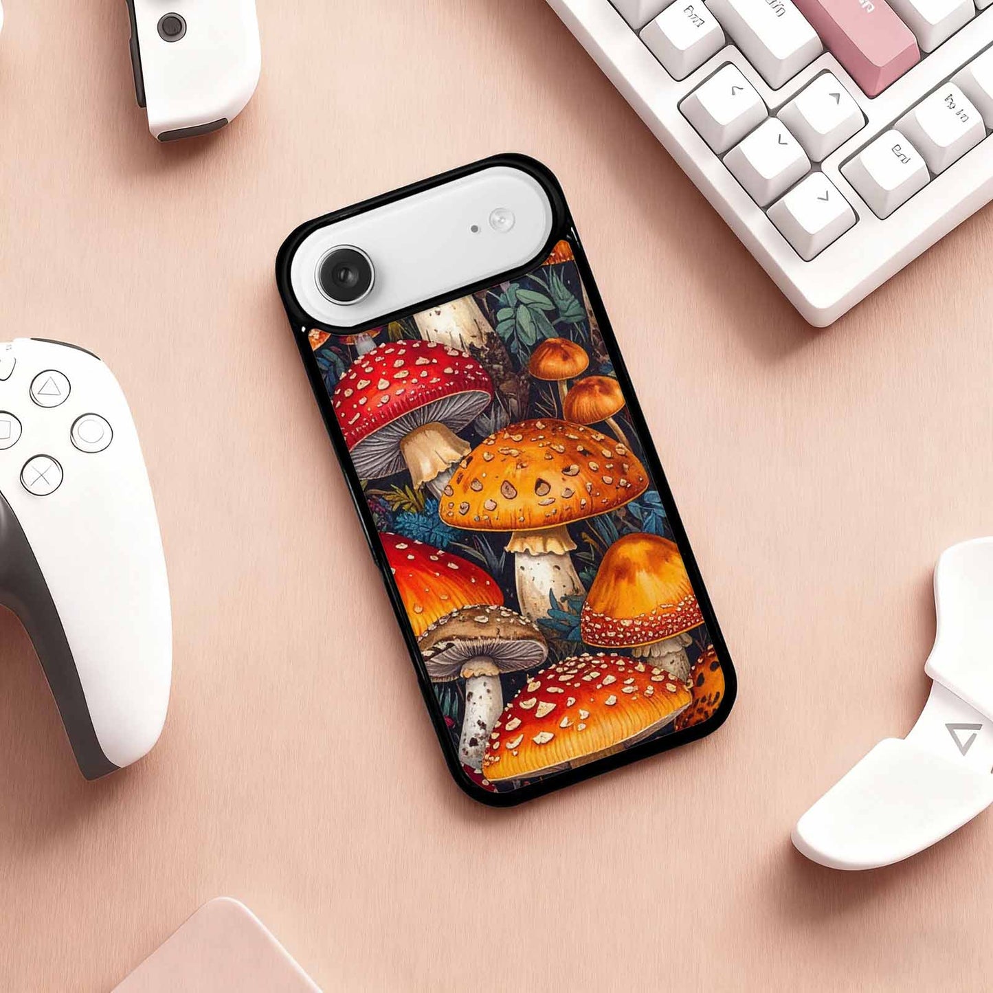 iPhone 17 Air Case — Mushrooms Pattern Hundreds Of Kui Original, Unique Phone Case Design