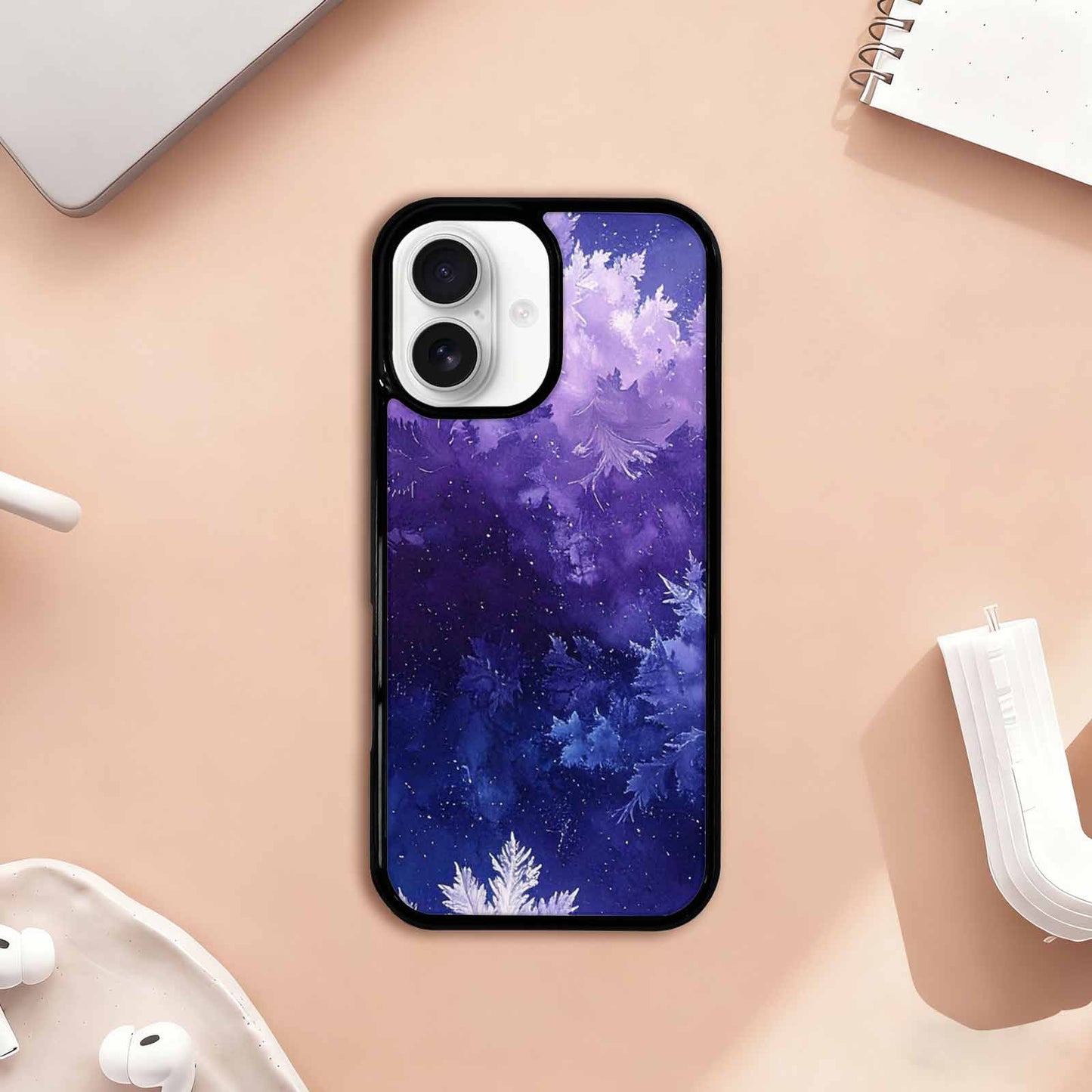 iPhone 17 Case — Seamless Tileable Pattern Of Galaxy Space, Unique Phone Case Design