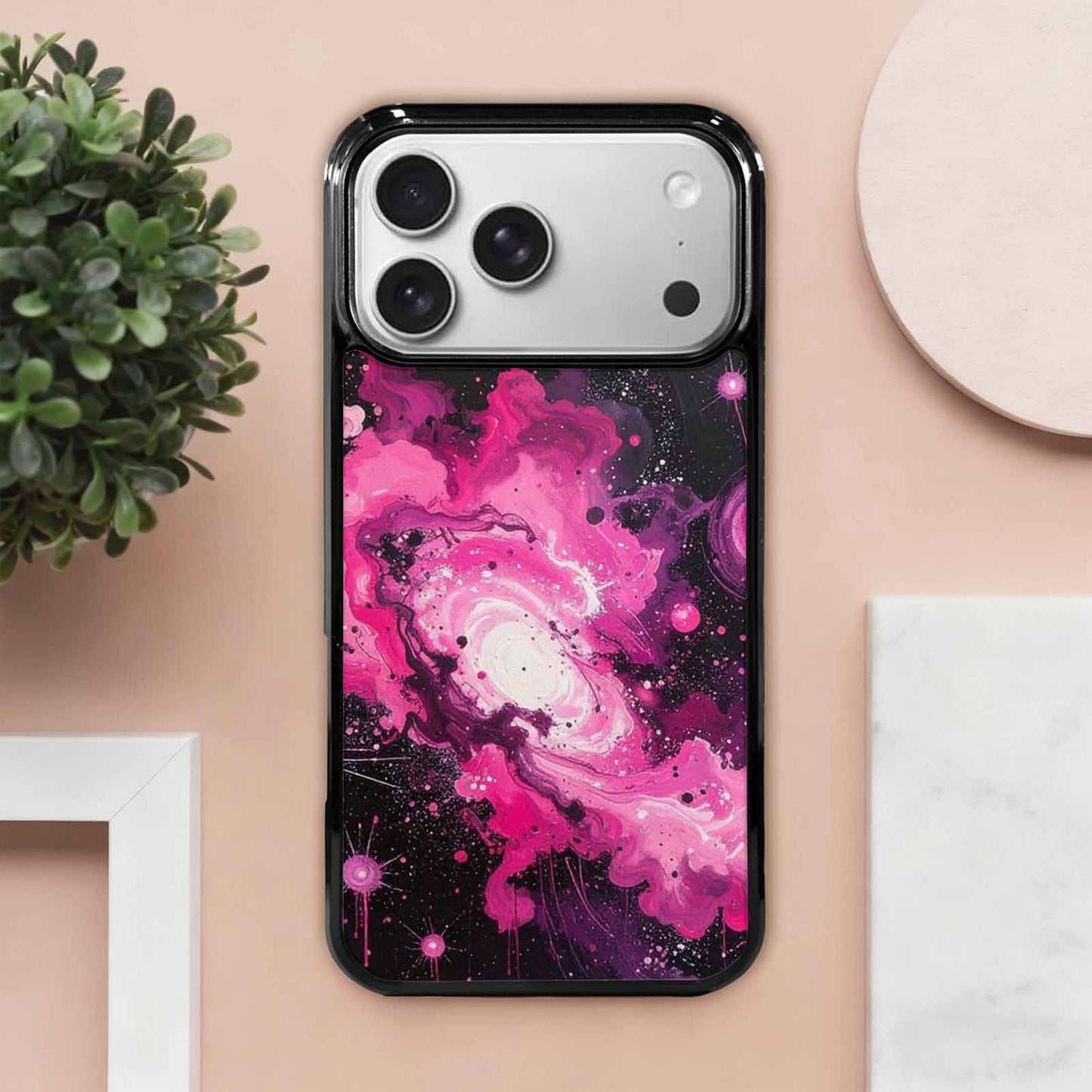 iPhone 17 Pro Max Case — Galaxy Nebula Black & Galaxy Space, Custom Made Phone Cover