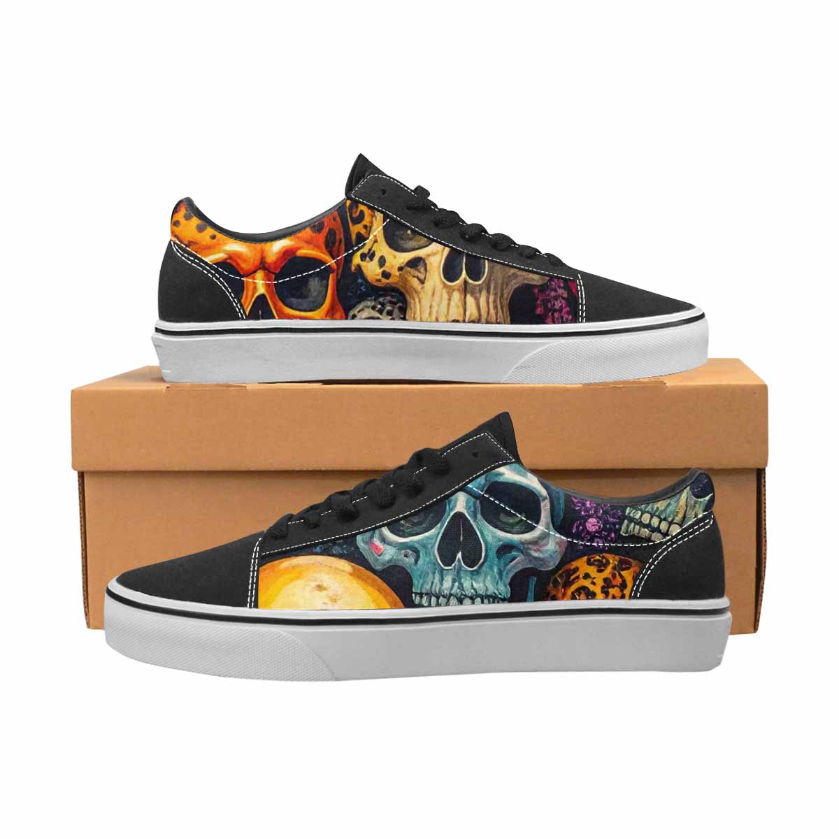 WOMEN'S Skulls Lace-Up Canvas Dreamlike Shoes