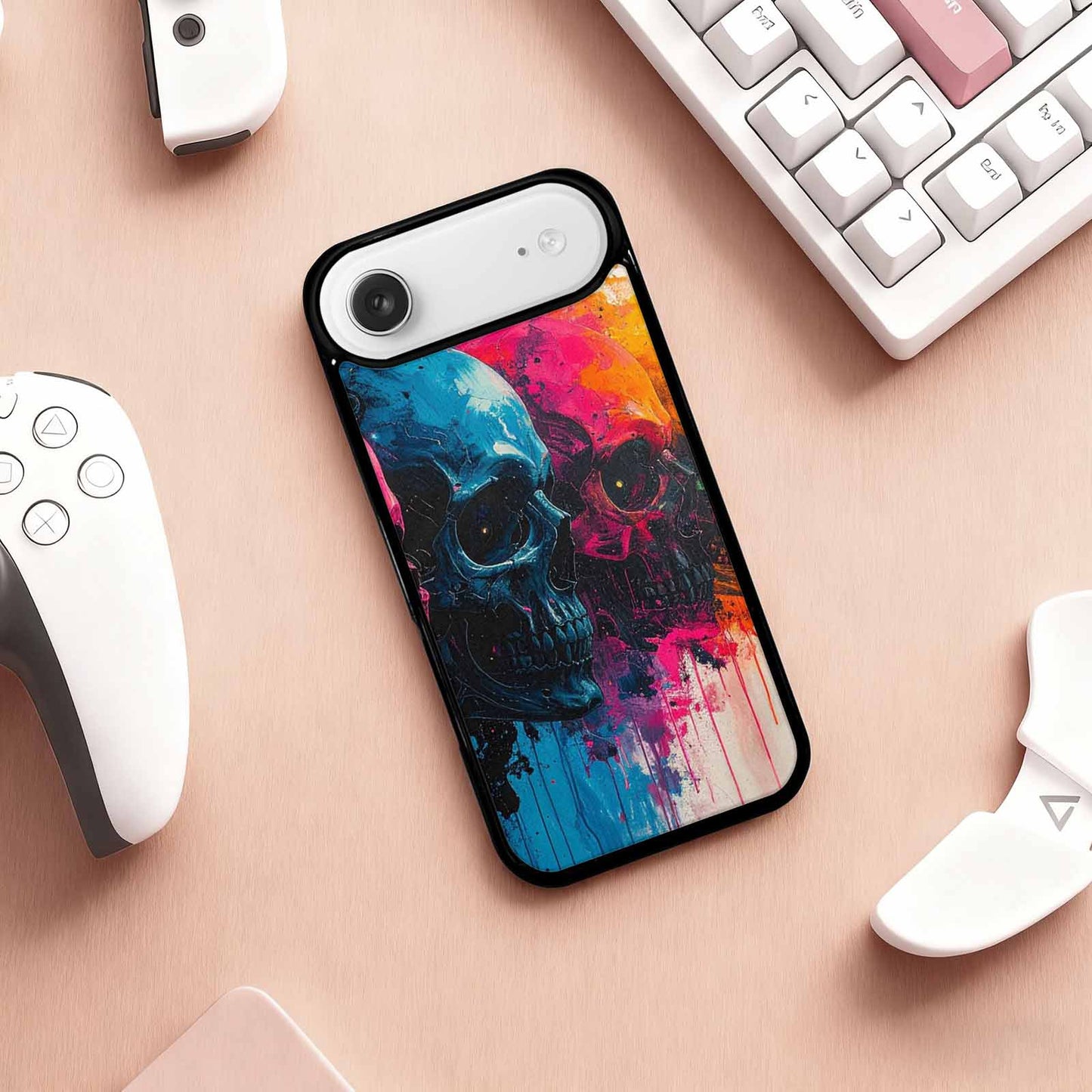iPhone 17 Air Case — Skull Dark Art Gothic Print Gothic, Custom Printed Phone Case