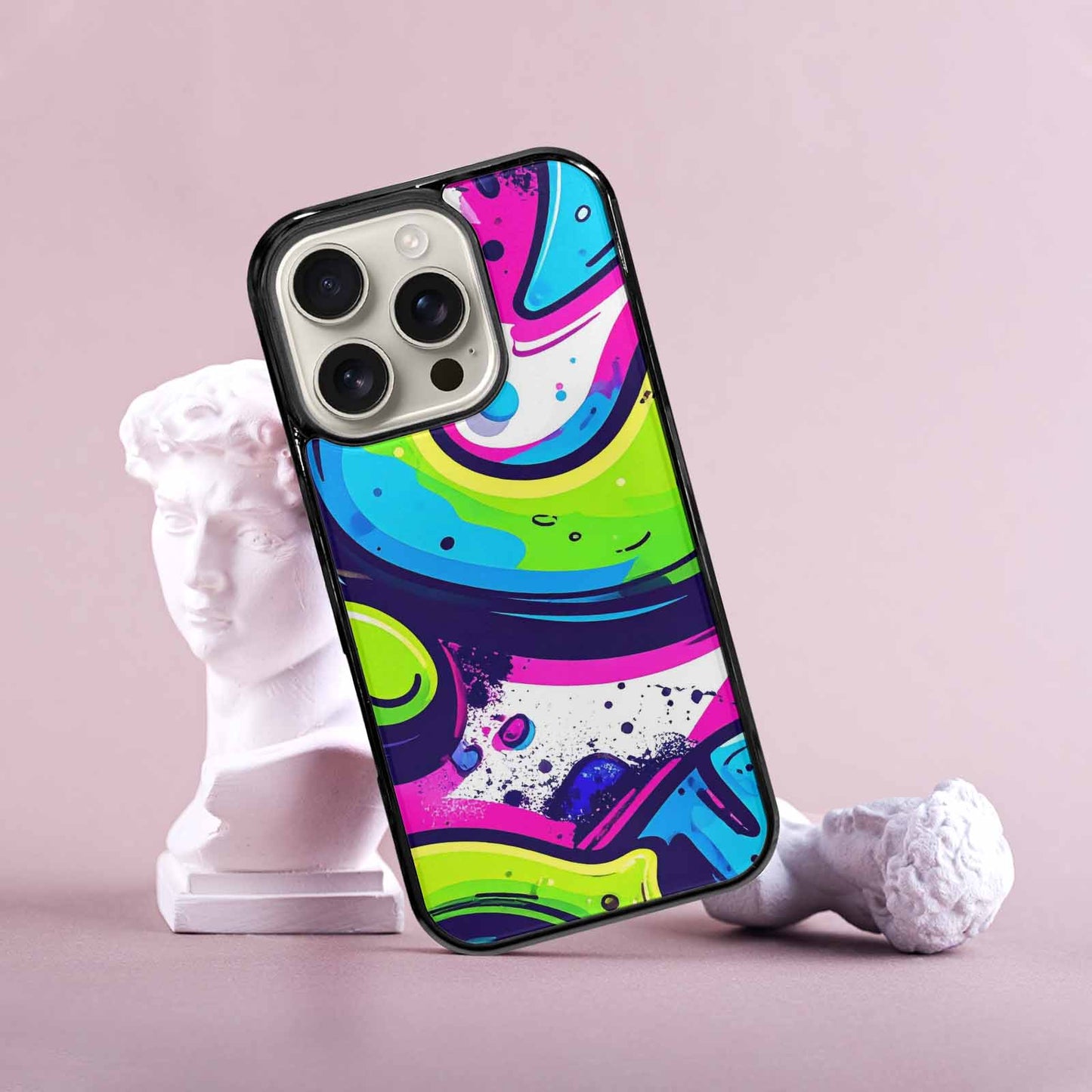 iPhone 16 Pro Case — Acid Wash Cartoon, Unique Phone Case Design