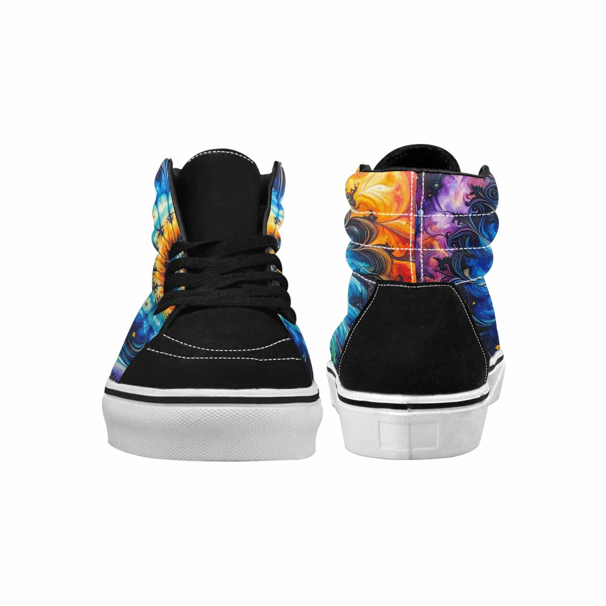MEN'S Tie High Top Canvas Aesthetic Custom Shoes