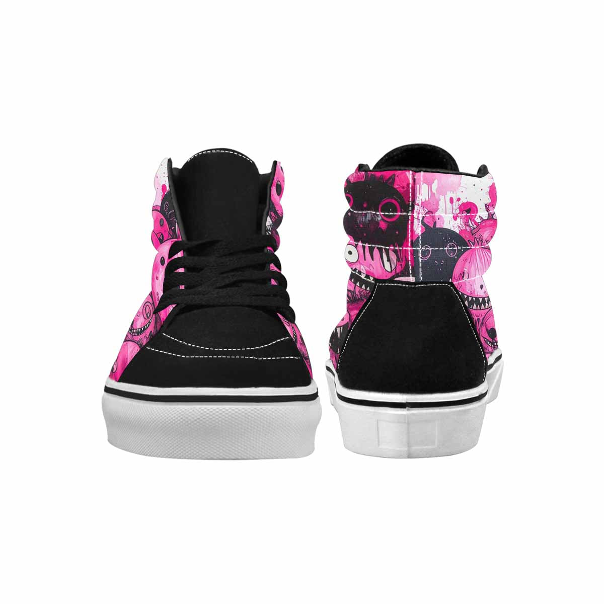 MEN'S Monsters (general) High Top Canvas Kaleidoscope Sneakers