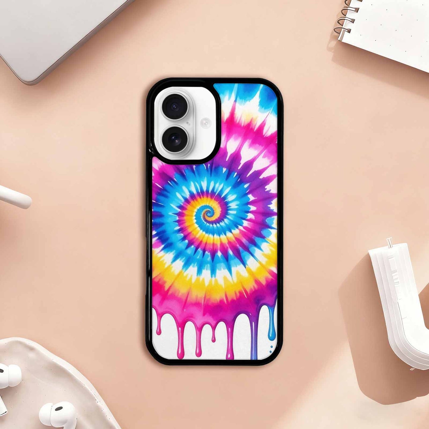iPhone 17 Case — Tie Dye Drip Tie Dye, Customized Protective Case
