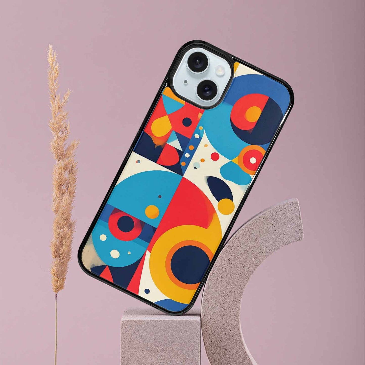 iPhone 15 Plus Case — 1960s Mod Cartoon Art Pattern, Custom Print Case Cover