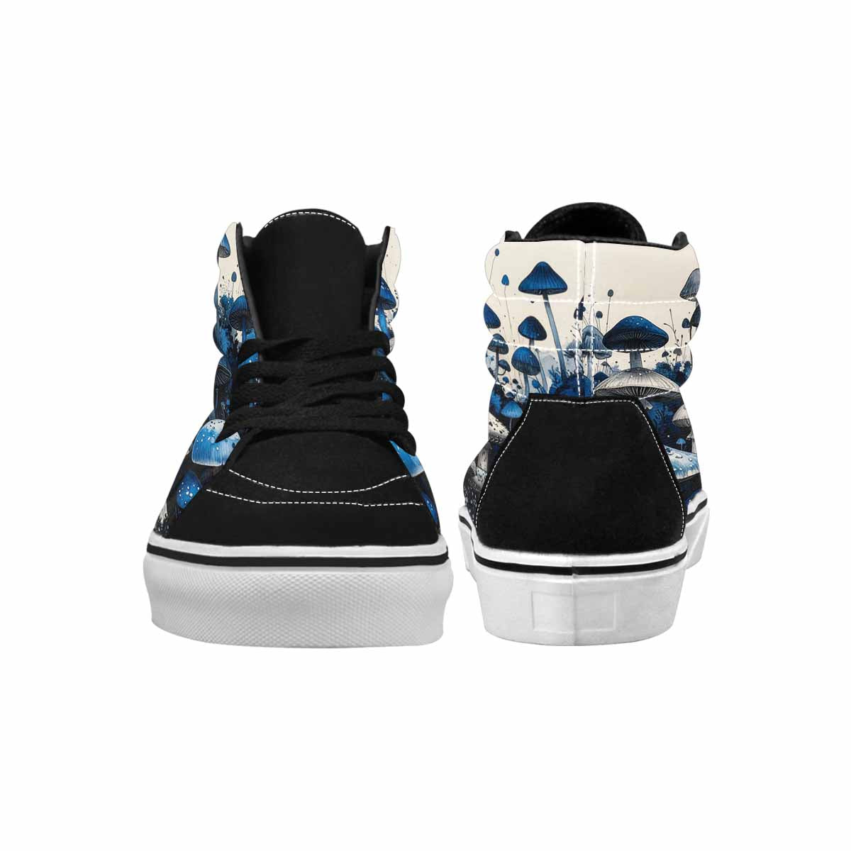 MEN'S Mushrooms (general) High Top Canvas Wallpaper Art Sneakers