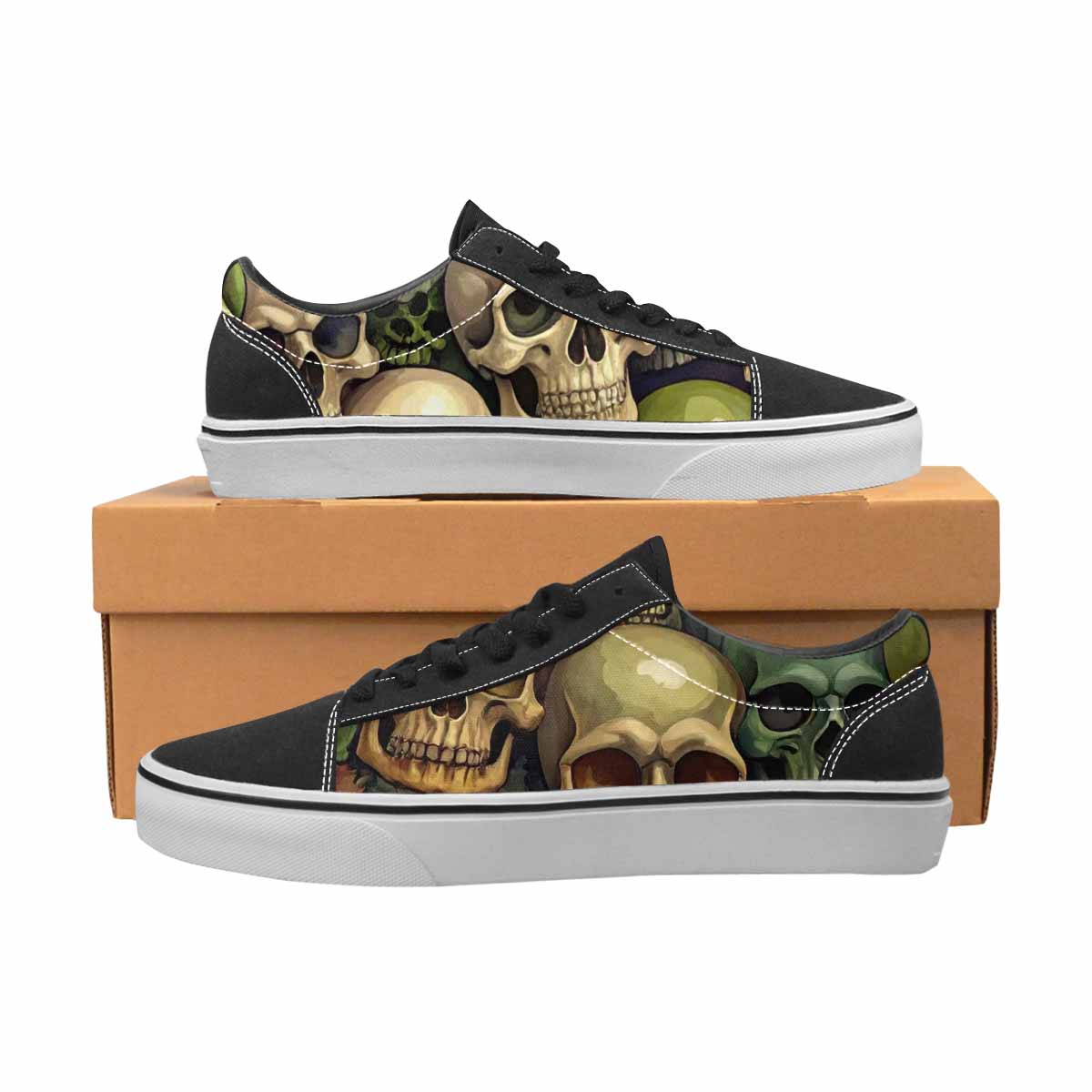WOMEN'S Skulls × Camo Skulls Lace-Up Canvas Dreamcore Shoes