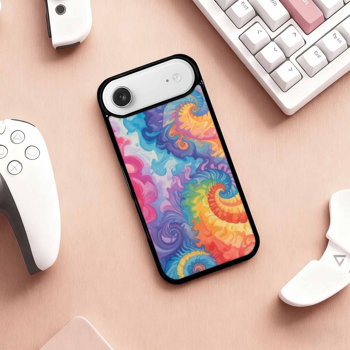 iPhone 17 Air Case — Tie Dye Swirls Tie Dye Tie, Custom Made Phone Cover