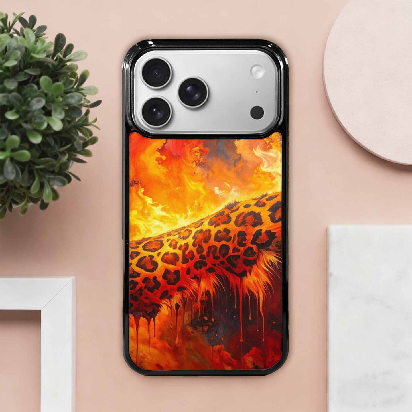 iPhone 17 Pro Max Case — Seamless Repeating Pattern Of Animal Print, Custom Made Phone Cover
