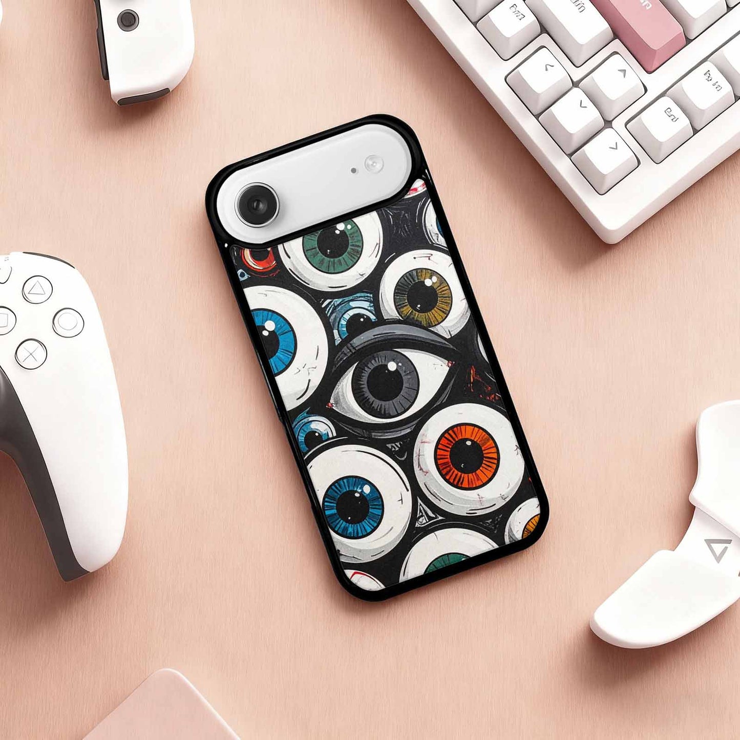 iPhone 17 Air Case — Seamless Repeating Pattern Of Overlapping Cartoon, Unique Phone Case Design