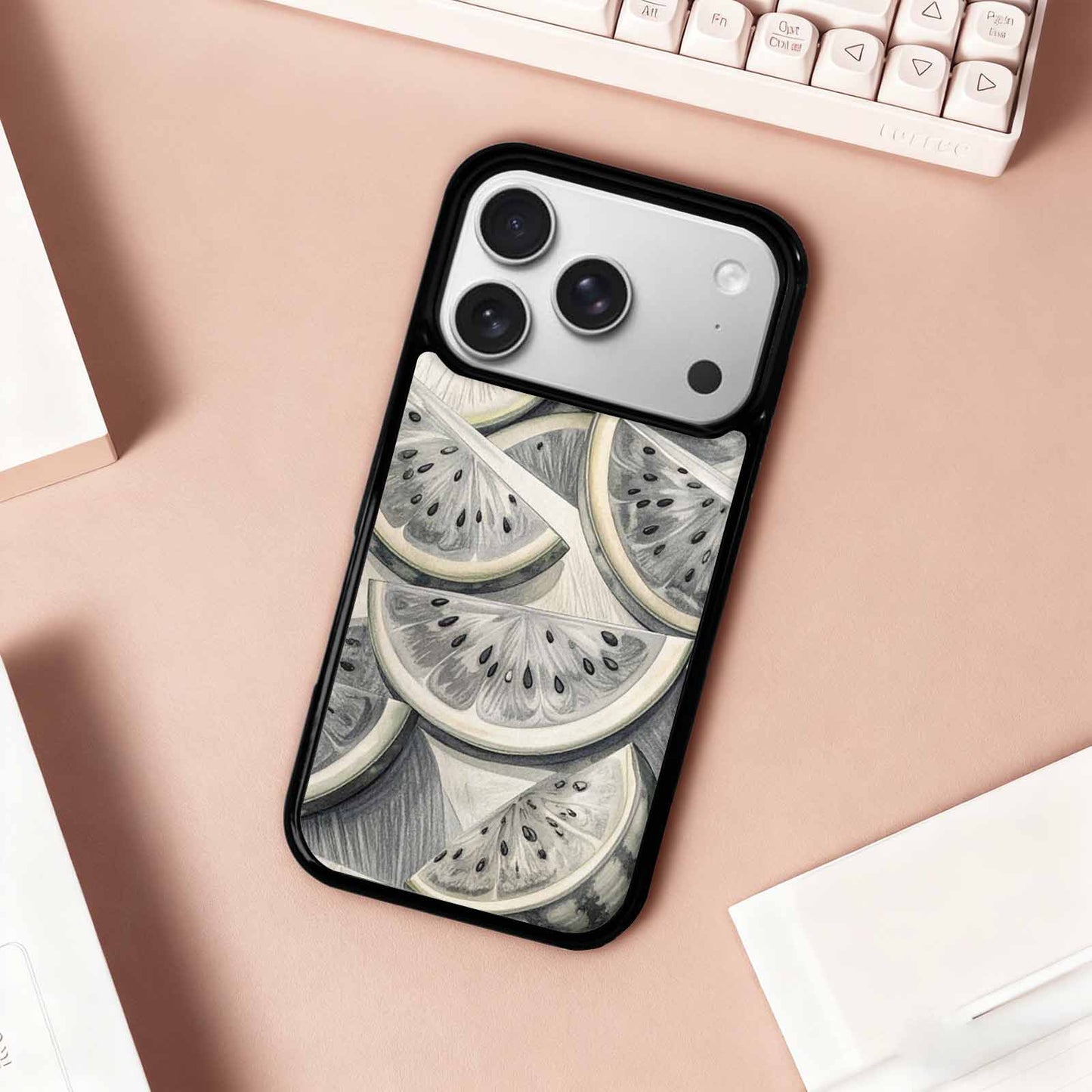 iPhone 17 Pro Case — Vintage Southwestern Geometric Watermelon Retro Vintage, Custom Made Phone Cover