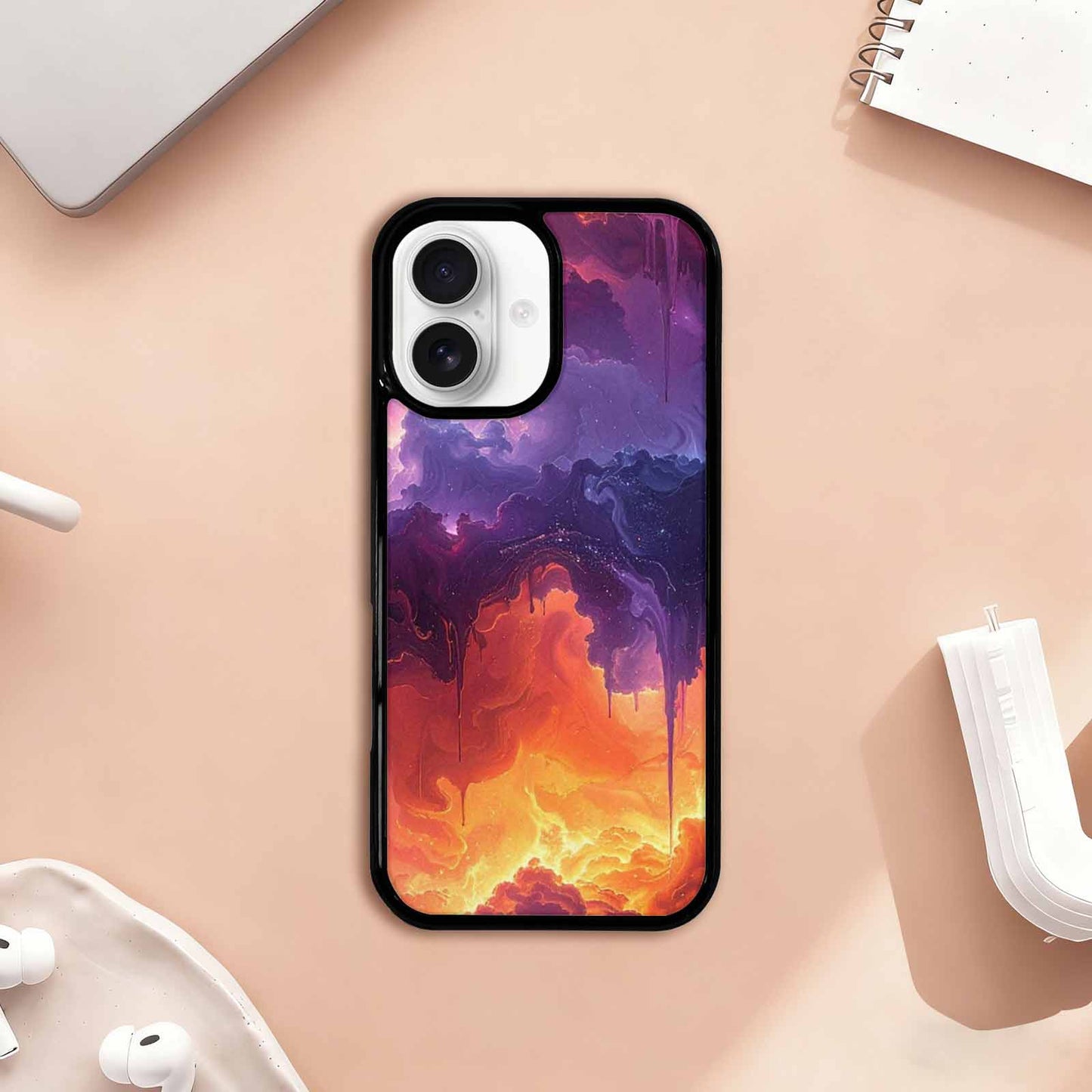 iPhone 17 Case — Seamless Tileable Pattern Of Galaxy Space, Personalized Phone Case