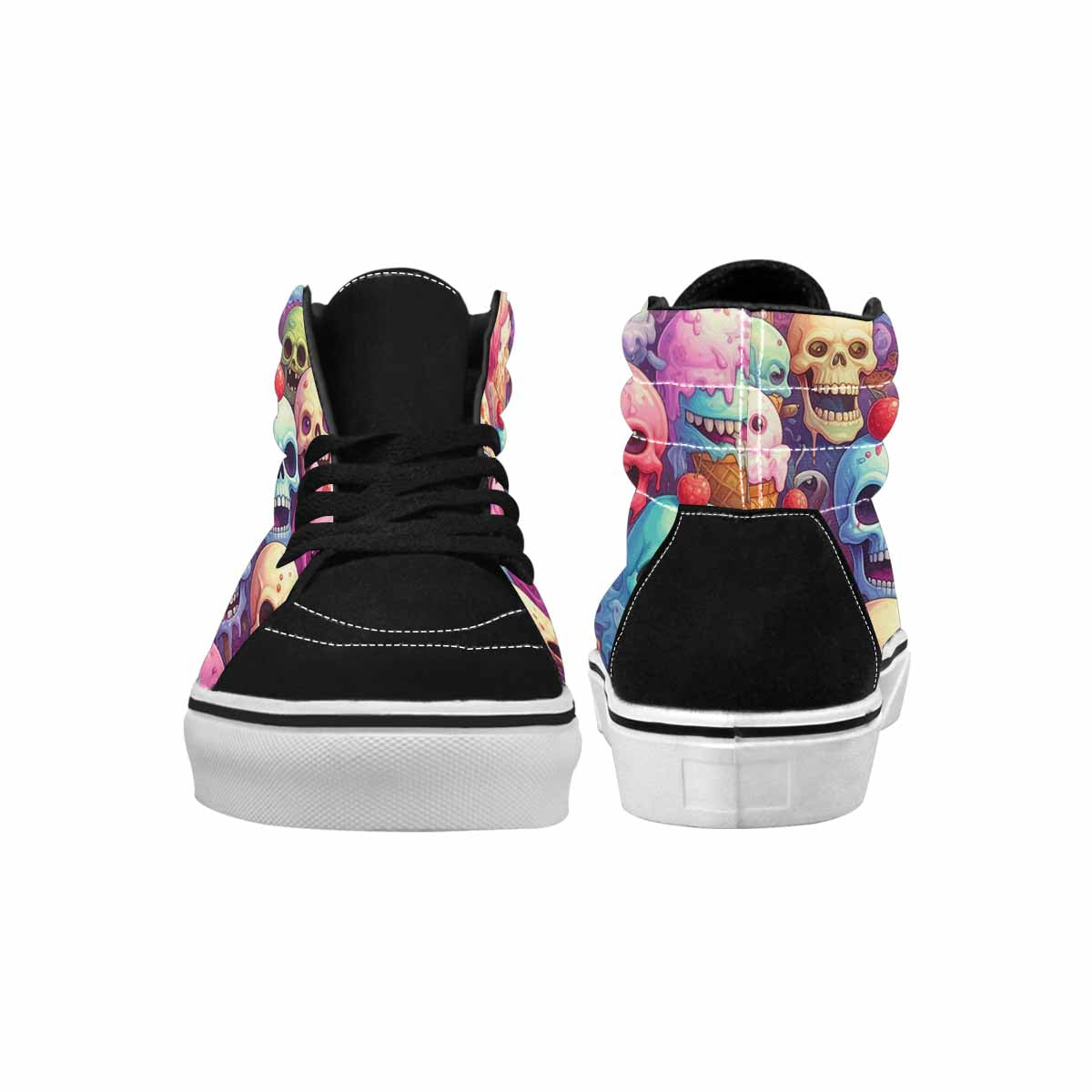 MEN'S Ice Cream Monsters High Top Canvas Dark Academia Sneakers