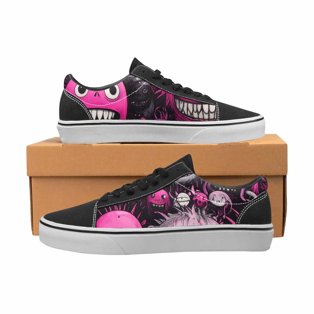 WOMEN'S Monsters (general) Lace-Up Canvas Surreal Shoes