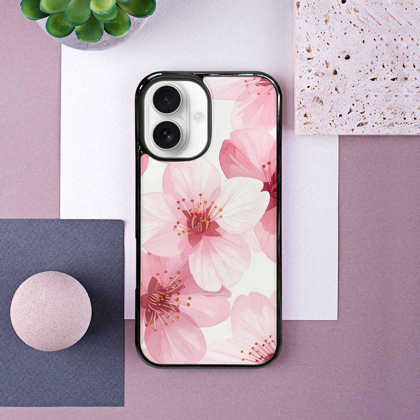 iPhone 16 Case — Japanese Cherry Blossom, Custom Phone Case