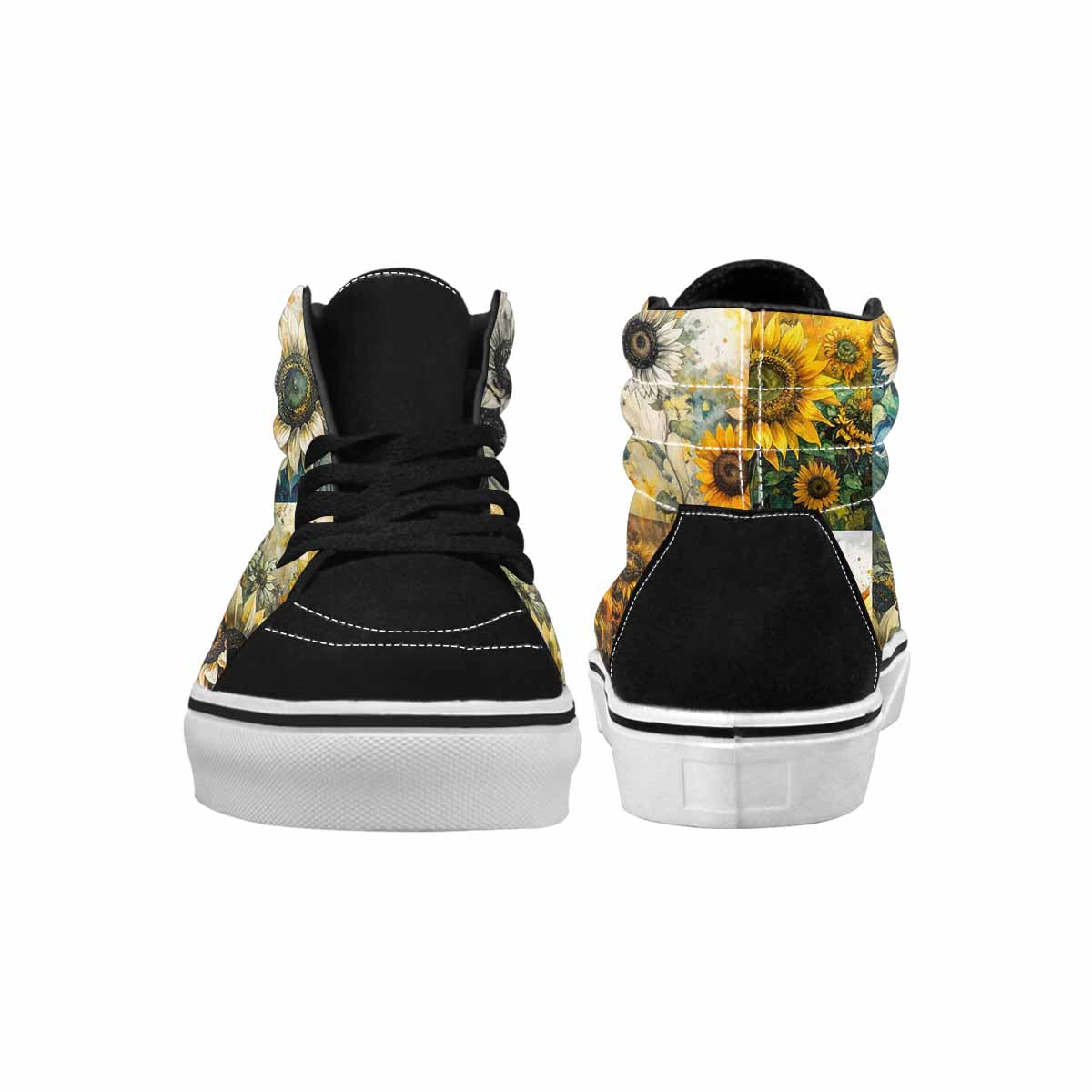 WOMEN'S Blend Melt Them High Top Canvas Grunge Custom Sneakers