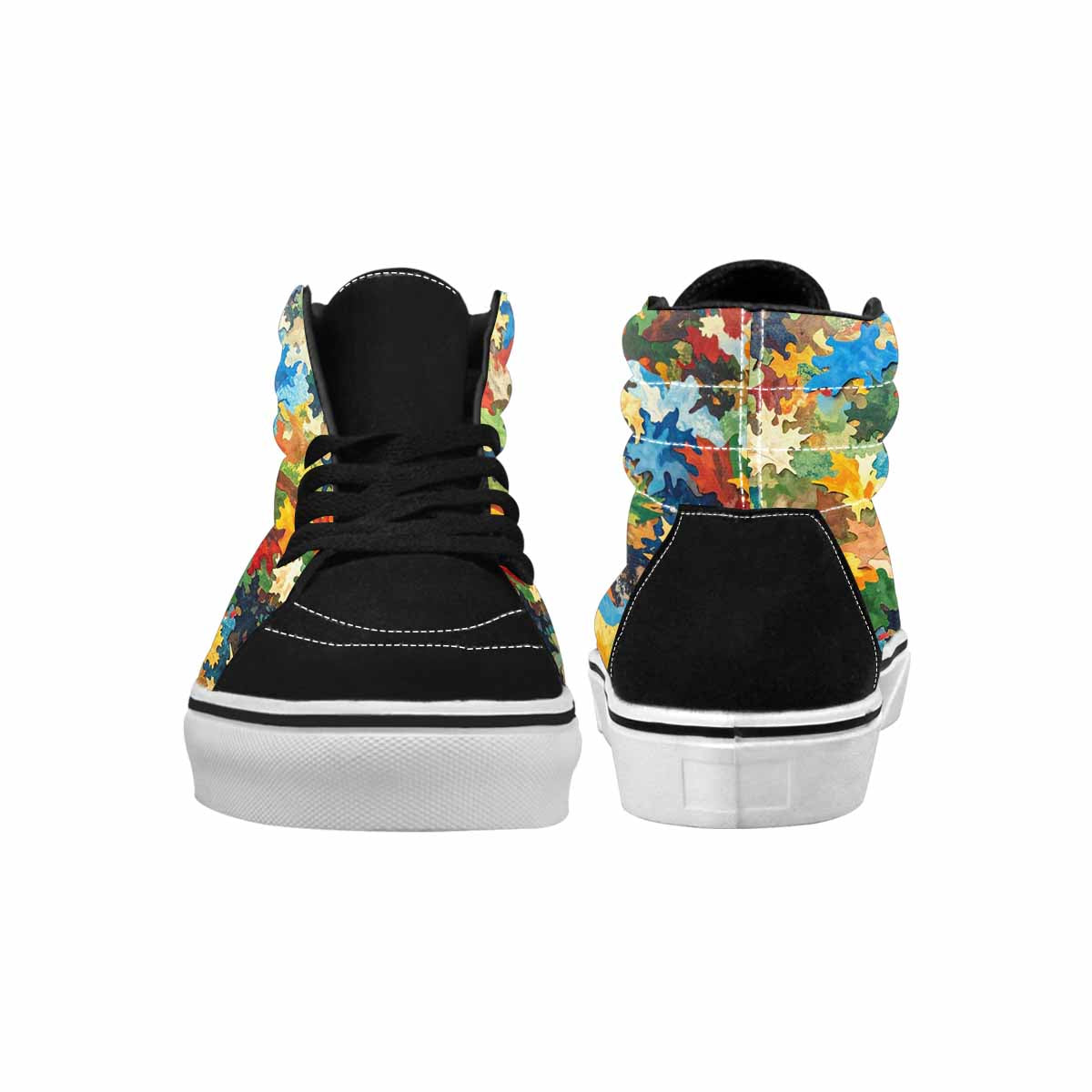 MEN'S Camo Patches High Top Canvas Surreal Custom Shoes