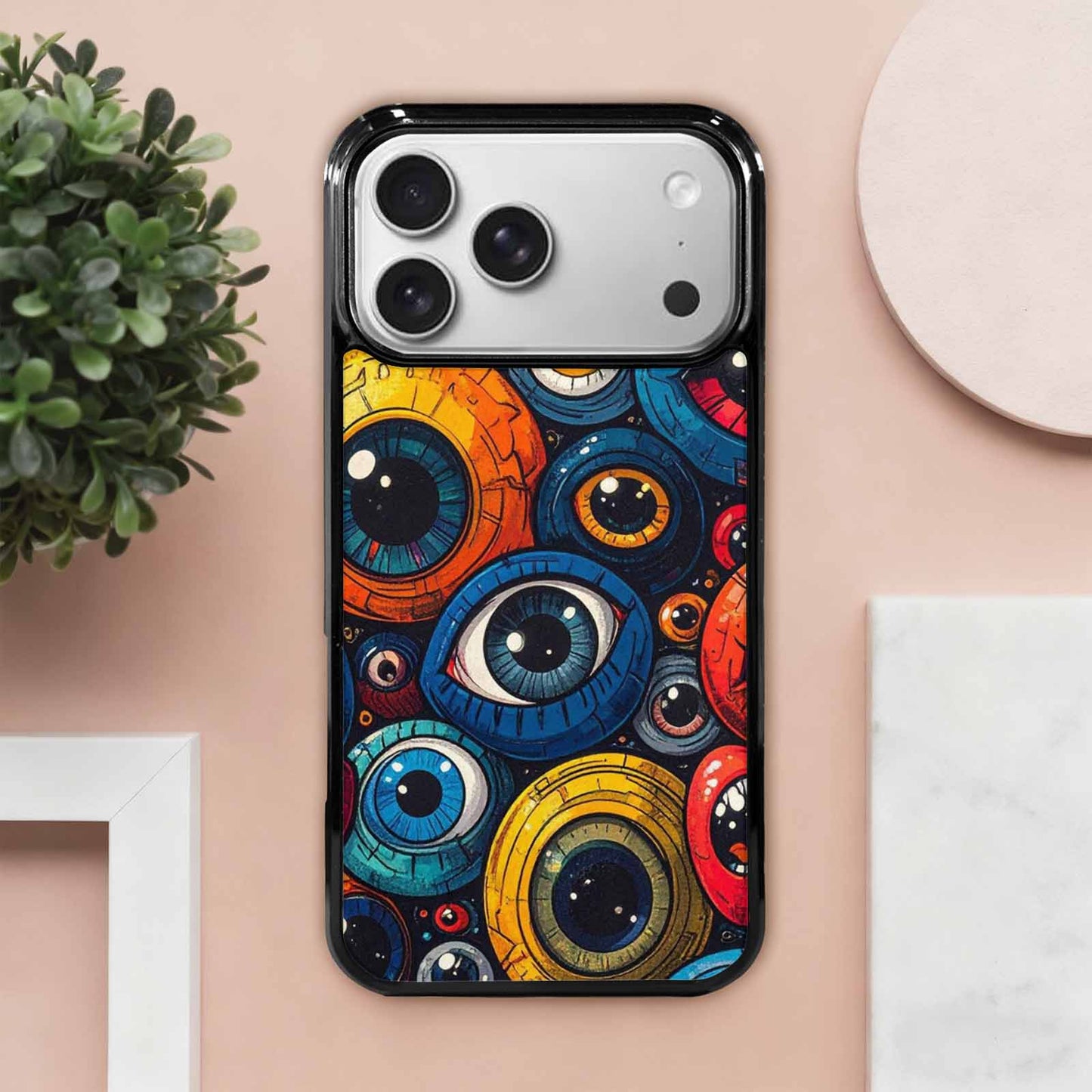 iPhone 17 Pro Max Case — Cartoon Eyeballs Cartoon Cute, Original Design Phone Case