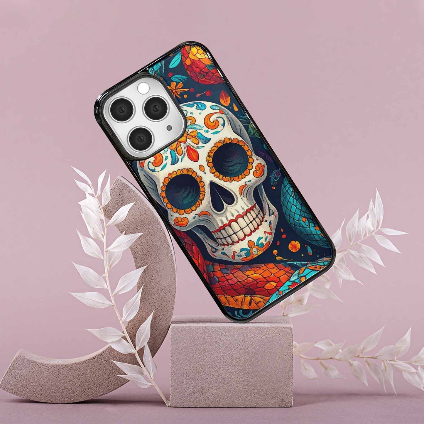 iPhone 15 Pro Max Case — Snake Skulls Print Alt Custom, Personalized Phone Case