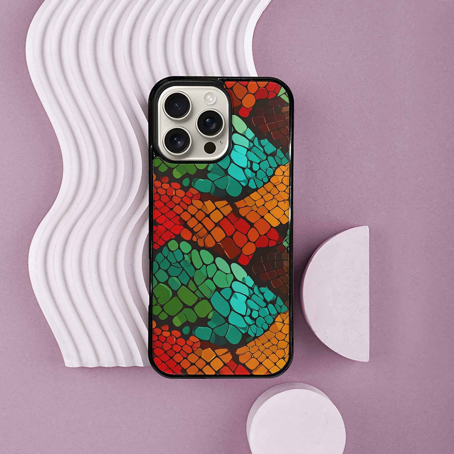 iPhone 16 Pro Max Case — Dark Snake Print Custom, Custom Made Phone Cover