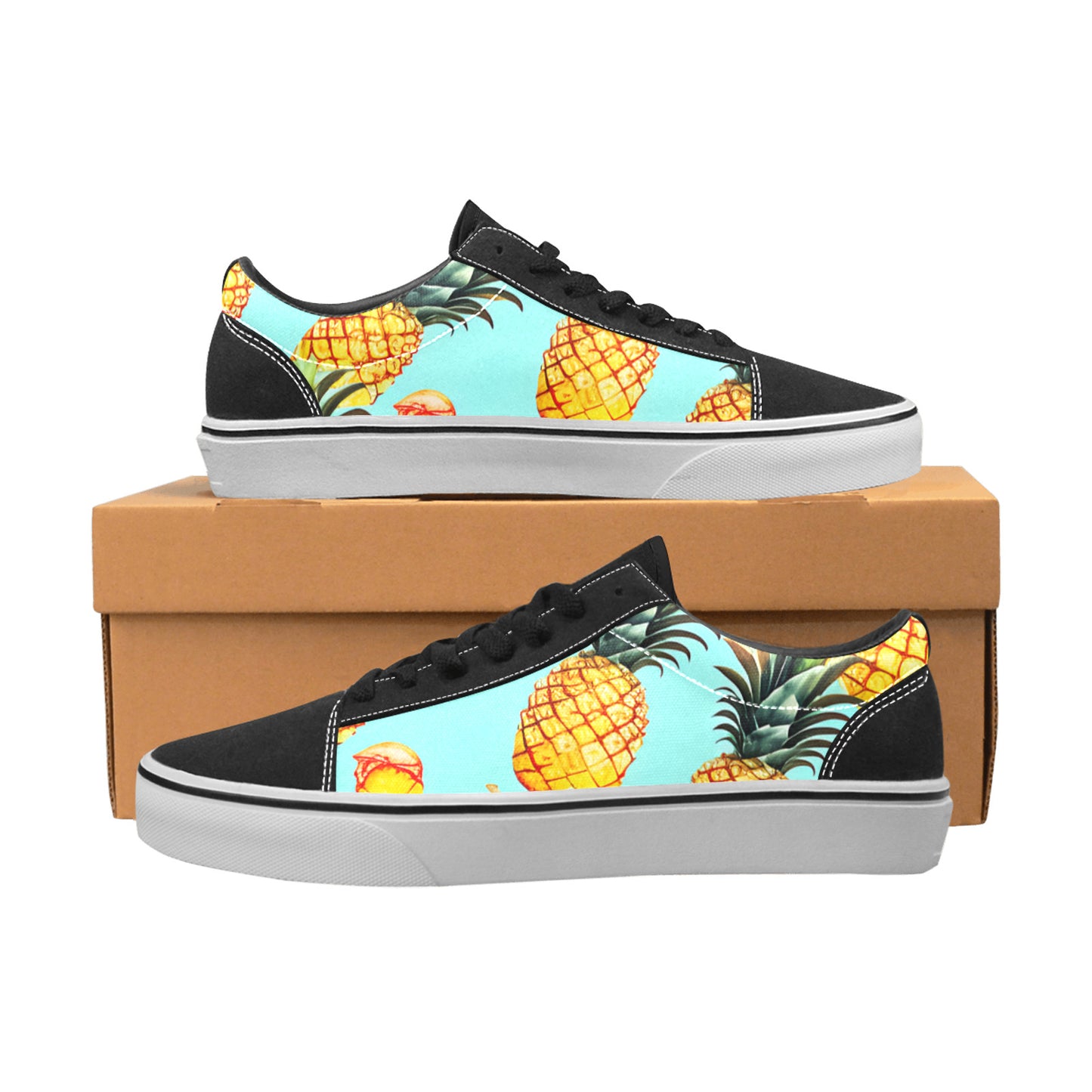 MEN'S Pineapples Please 5 Low Top Skateboarding Vivid Shoes