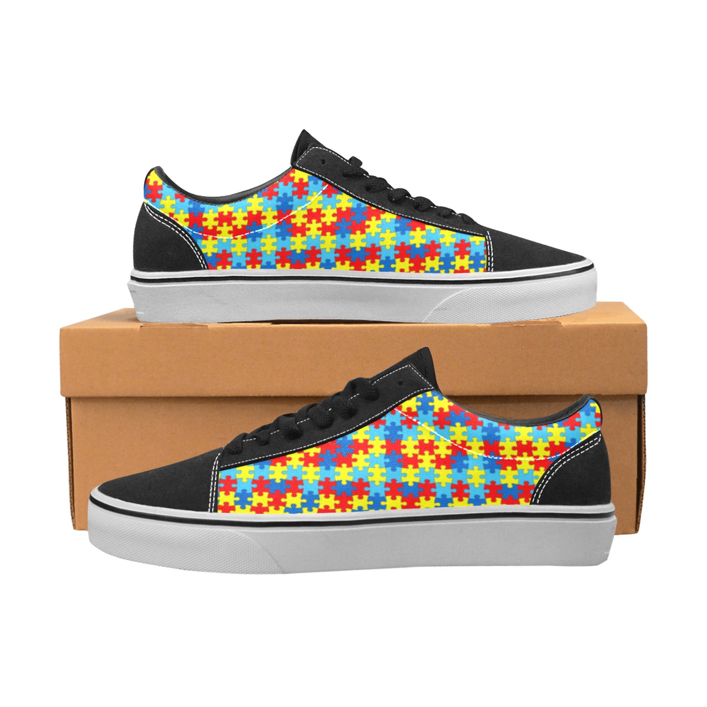 WOMEN'S Autism Awareness Low Top Skateboarding Dreamcore Sneakers