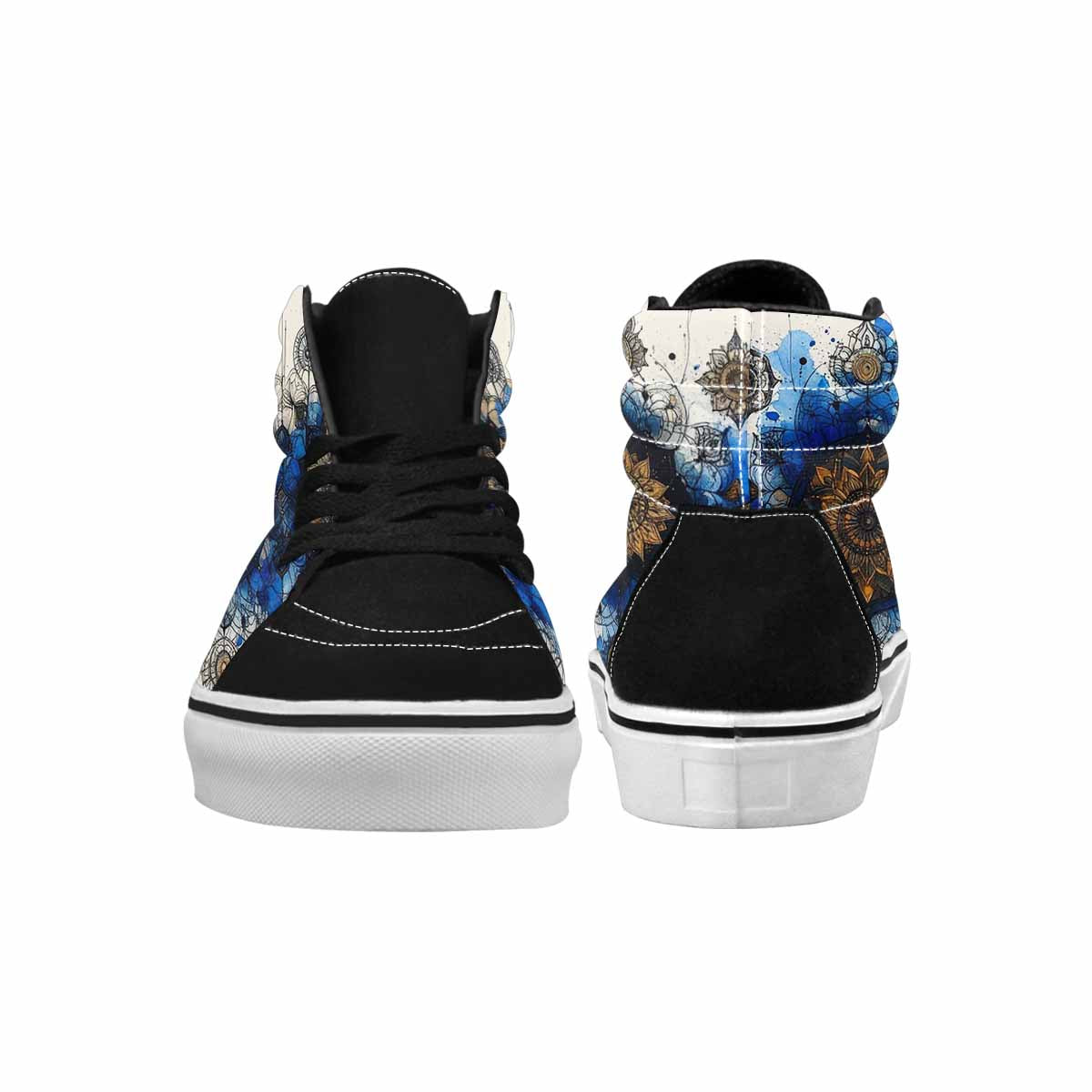 MEN'S Mandala Medallion High Top Canvas Cottagecore Custom Sneakers