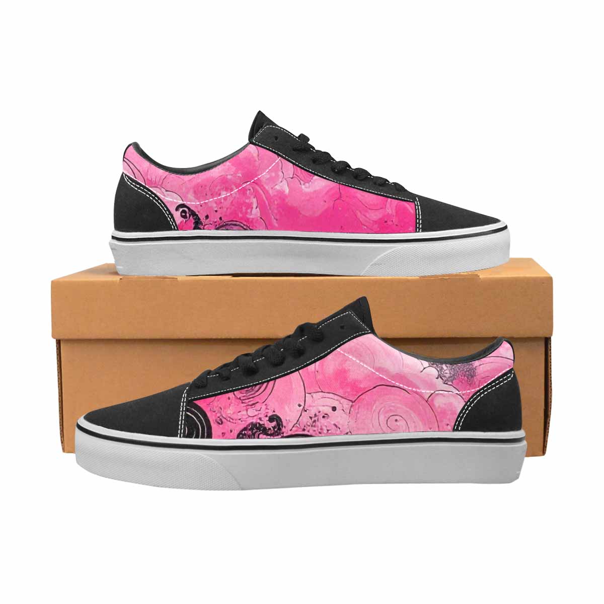 WOMEN'S Van Gogh Swirl Lace-Up Canvas Dreamcore Custom Shoes