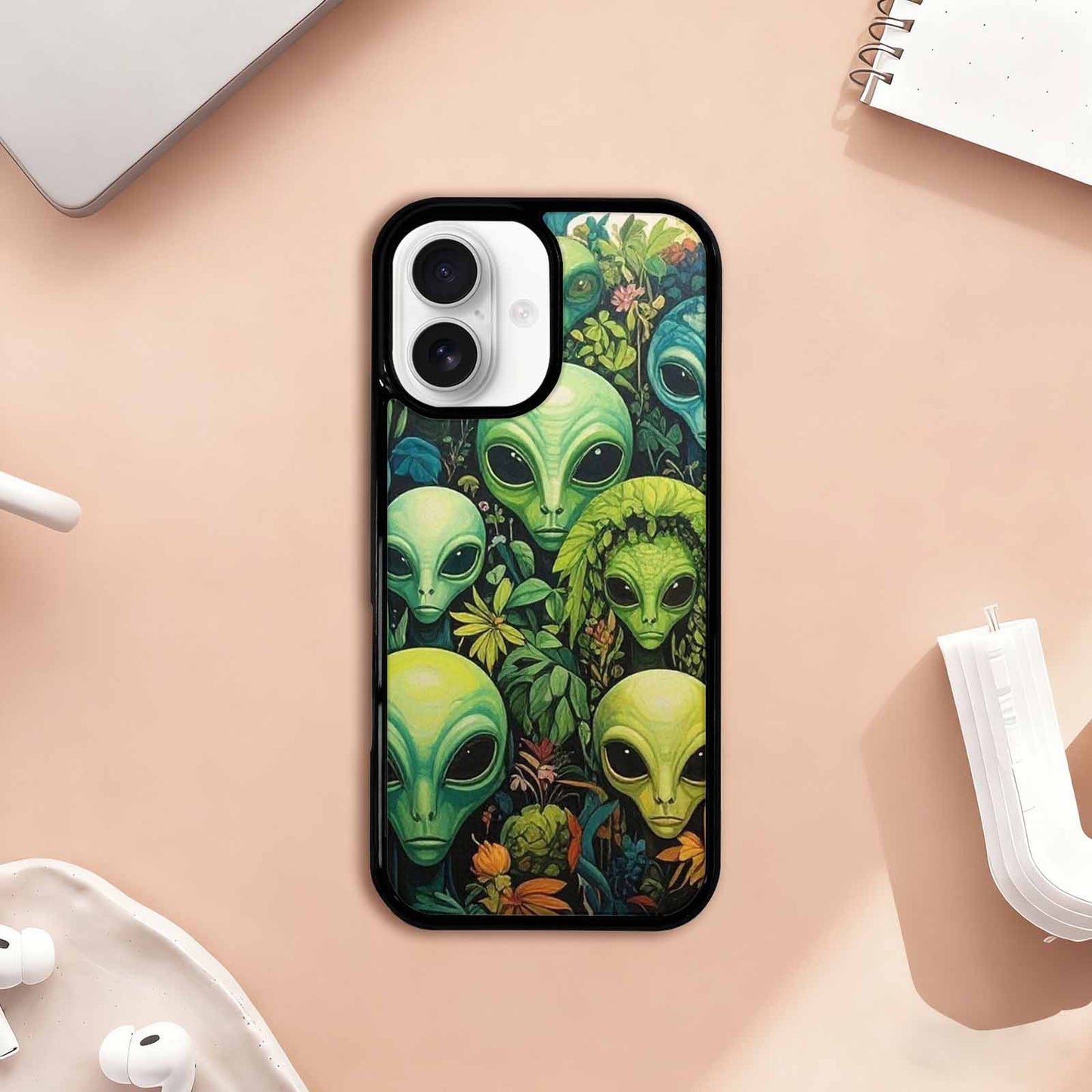 iPhone 17 Case — Aliens Pattern Hundreds Of Alien Scifi, Customized Protective Case