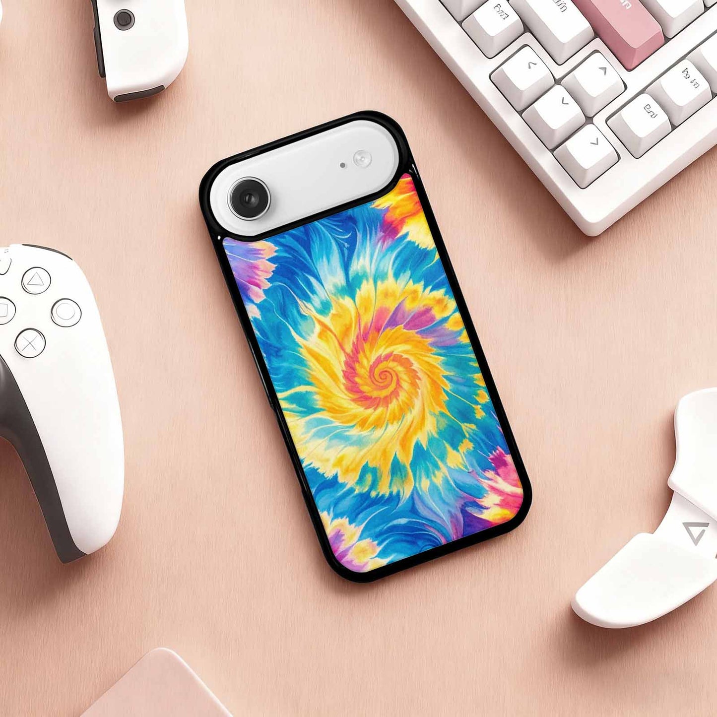 iPhone 17 Air Case — Small Tie Dye Swirl Pattern Tie, Custom Made Phone Cover