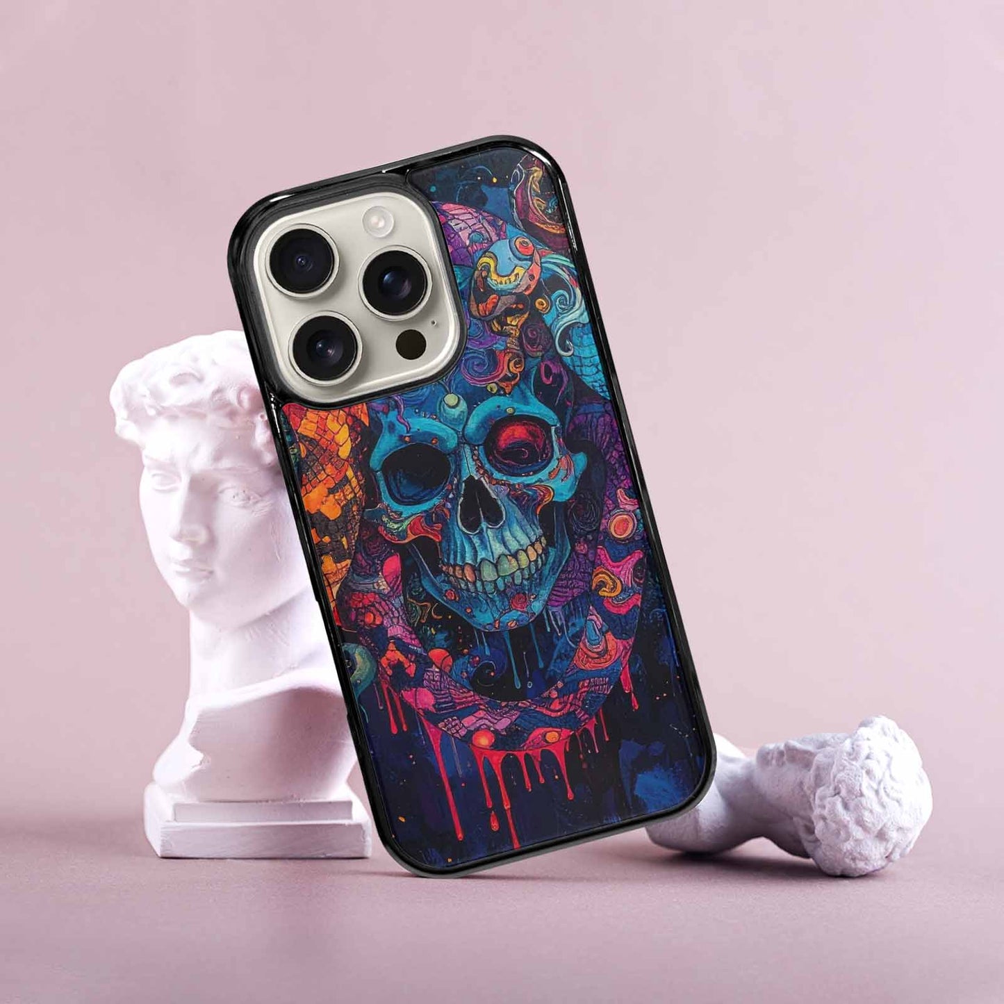 iPhone 16 Pro Case — Snakes And Skulls Collage Custom, Custom Printed Phone Case