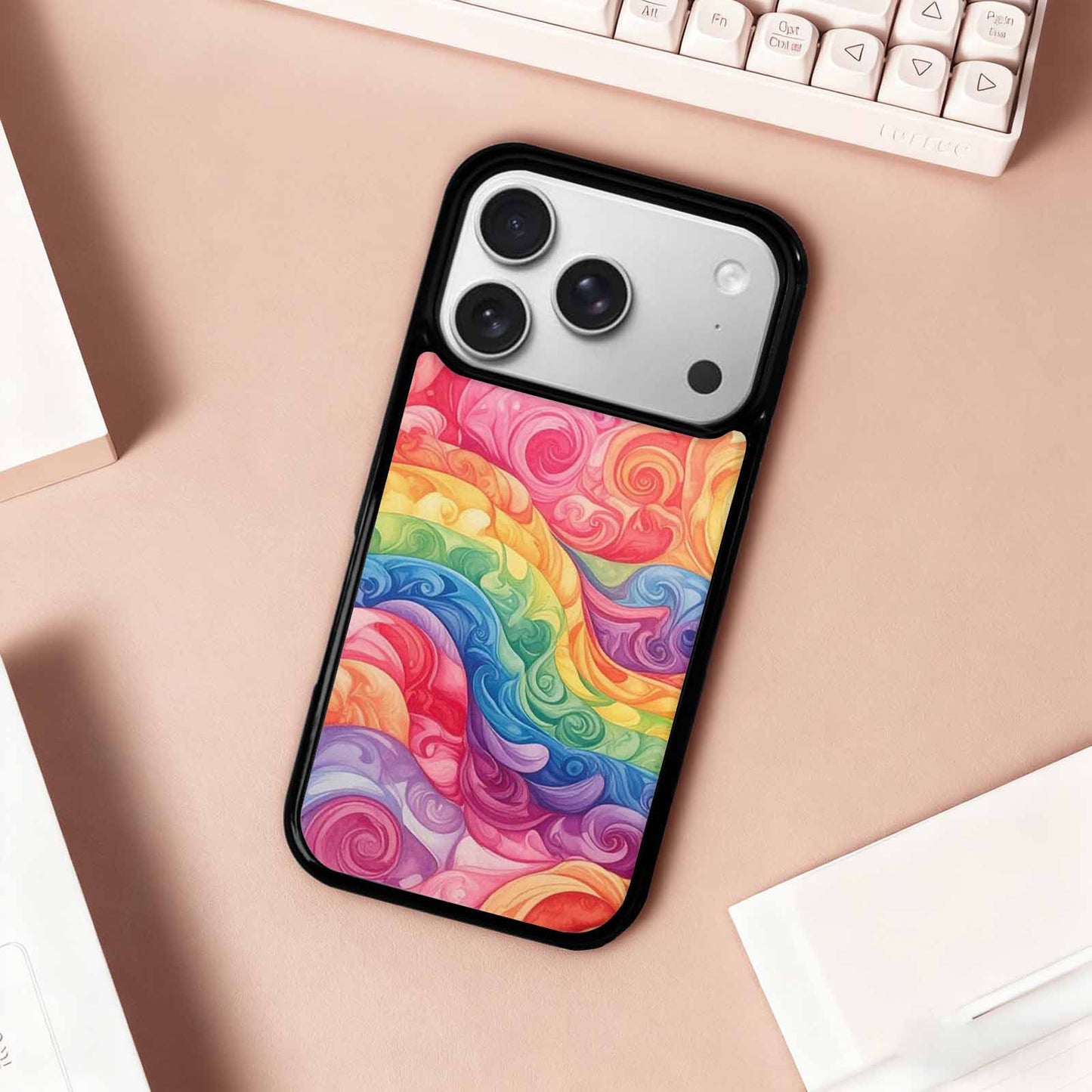 iPhone 17 Pro Case — Tie Dye Swirls Tie Dye Tie, Custom Designed Case Cover
