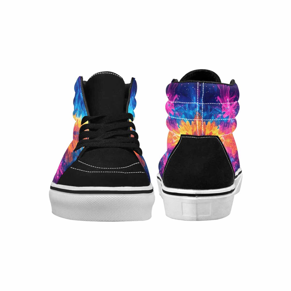 WOMEN'S Tie Dye Galaxy High Top Canvas Aesthetic Custom Sneakers