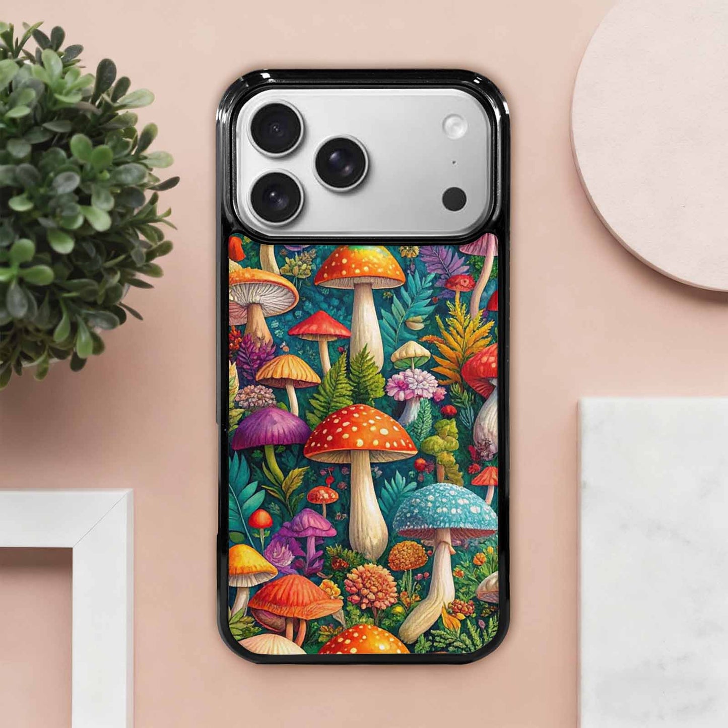 iPhone 17 Pro Max Case — Mushrooms Botanicalmushrooms P Xsd Floral, Custom Designed Case Cover