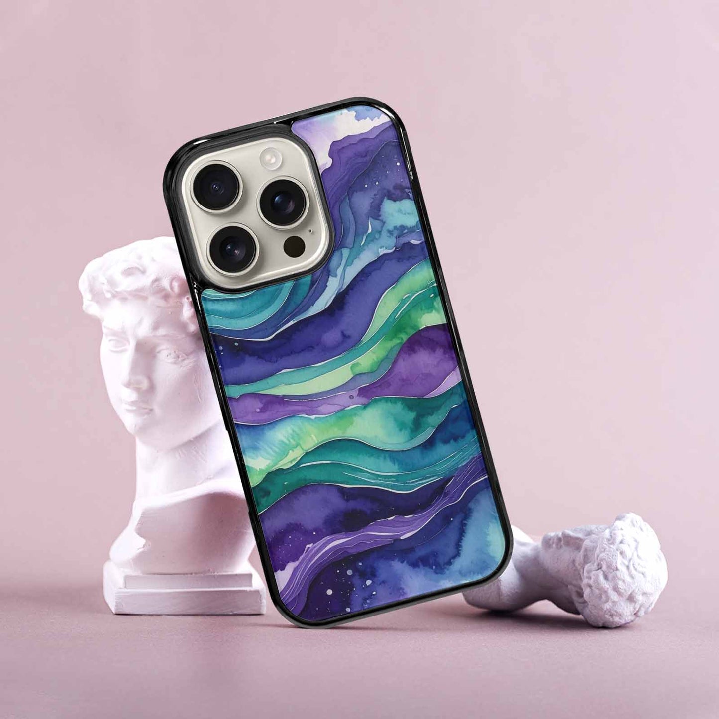 iPhone 16 Pro Case — Galaxy Aurora Nebula, Custom Print Case Cover