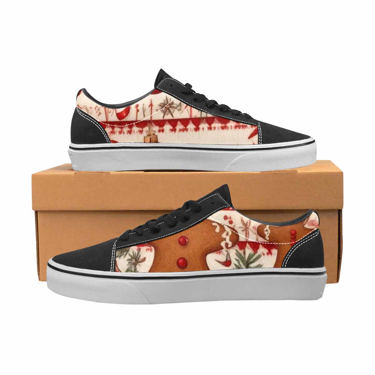 WOMEN'S Christmas Holly Snowflake Canvas Lace-Up Dreamcore Shoes