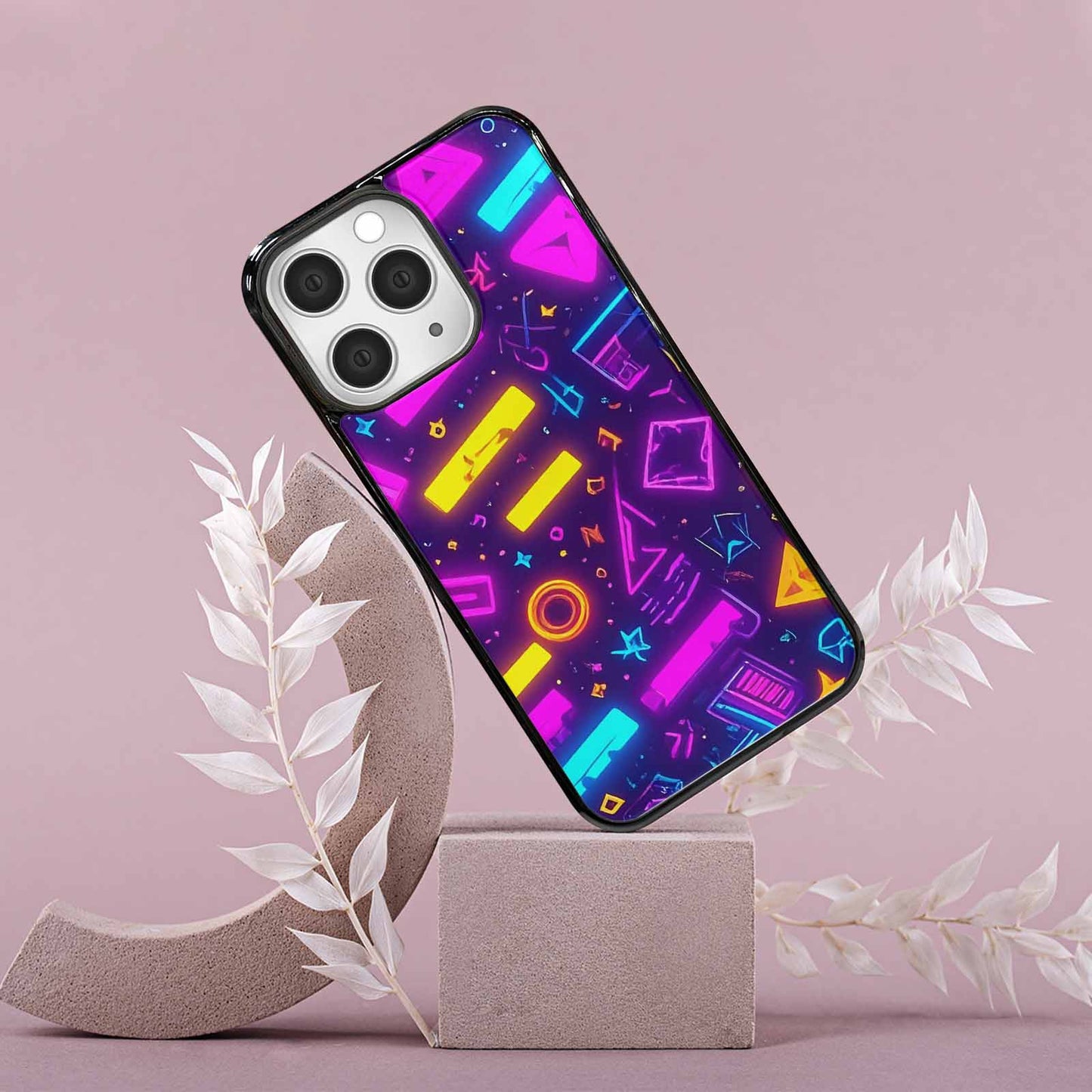 iPhone 15 Pro Max Case — 80s Retro Motif 80s Retro Motifs, Custom Made Phone Cover
