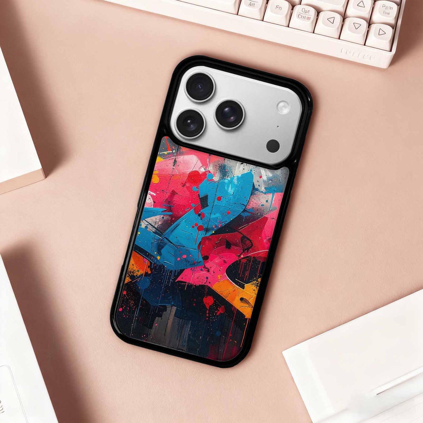 iPhone 17 Pro Case — Seamless Repeating Pattern Of Overlapping Camo, Custom Phone Case