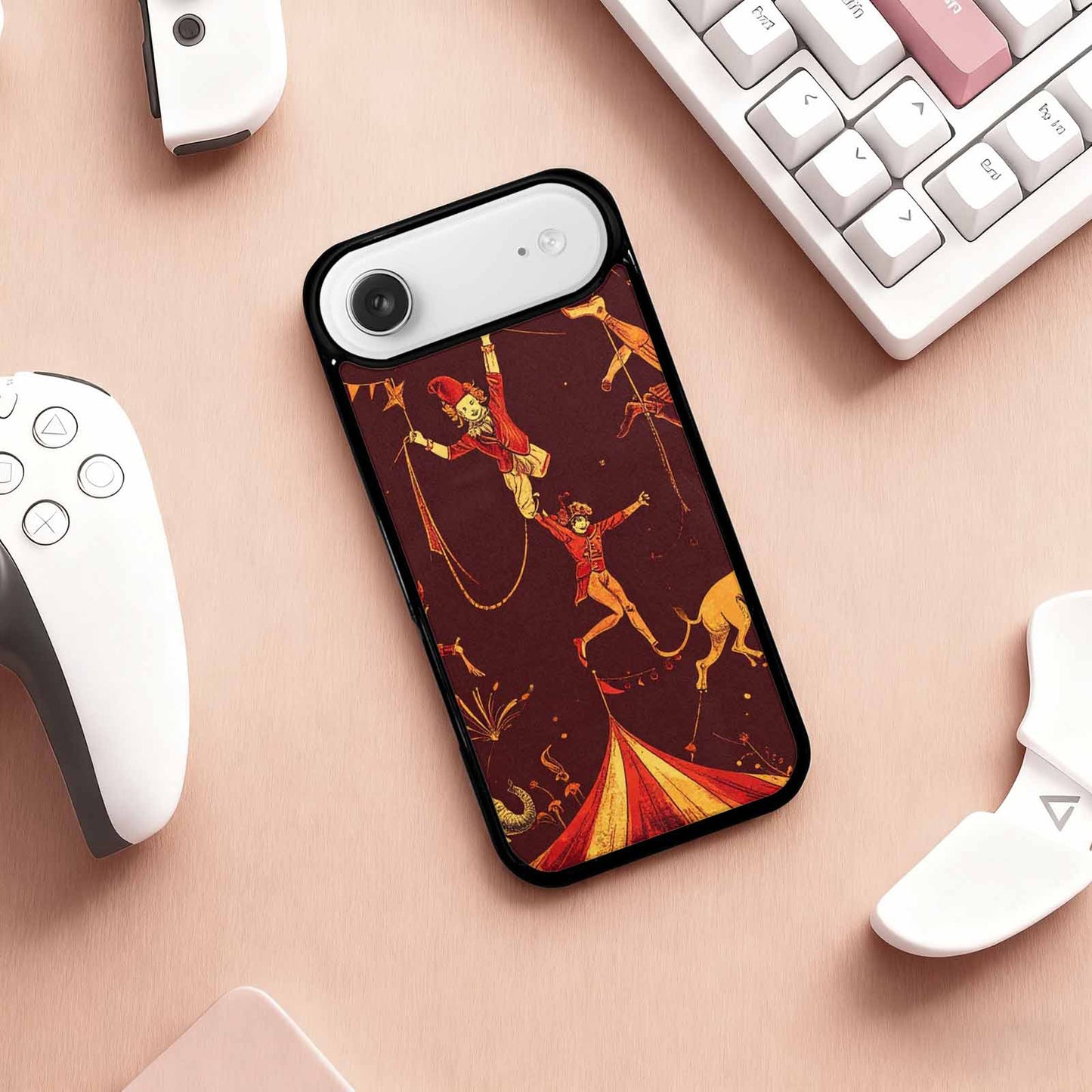 iPhone 17 Air Case — Vintage Circus Art Pattern Retro Vintage, Custom Printed Phone Case