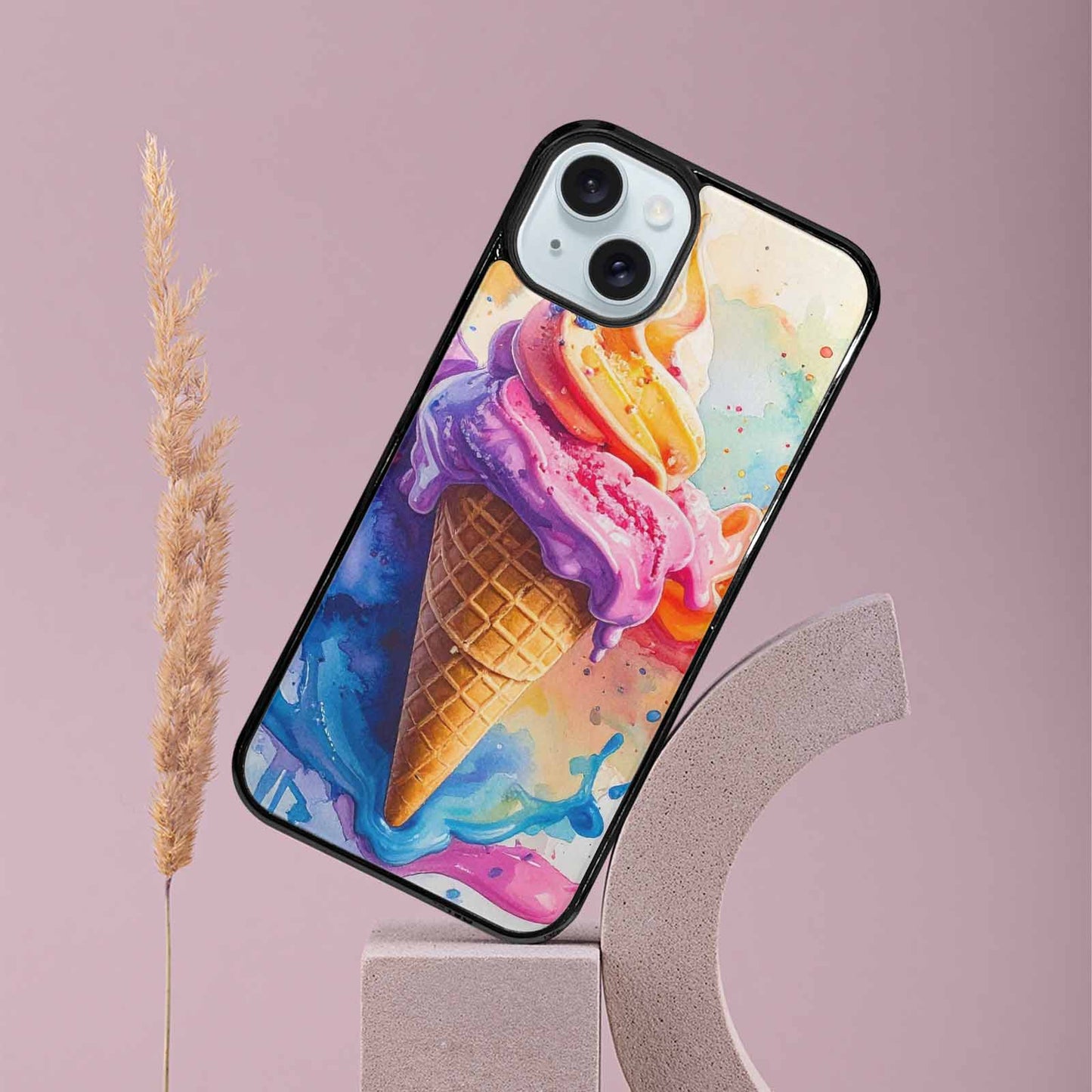 iPhone 15 Plus Case — Melting Icecream Collage, Custom Phone Case