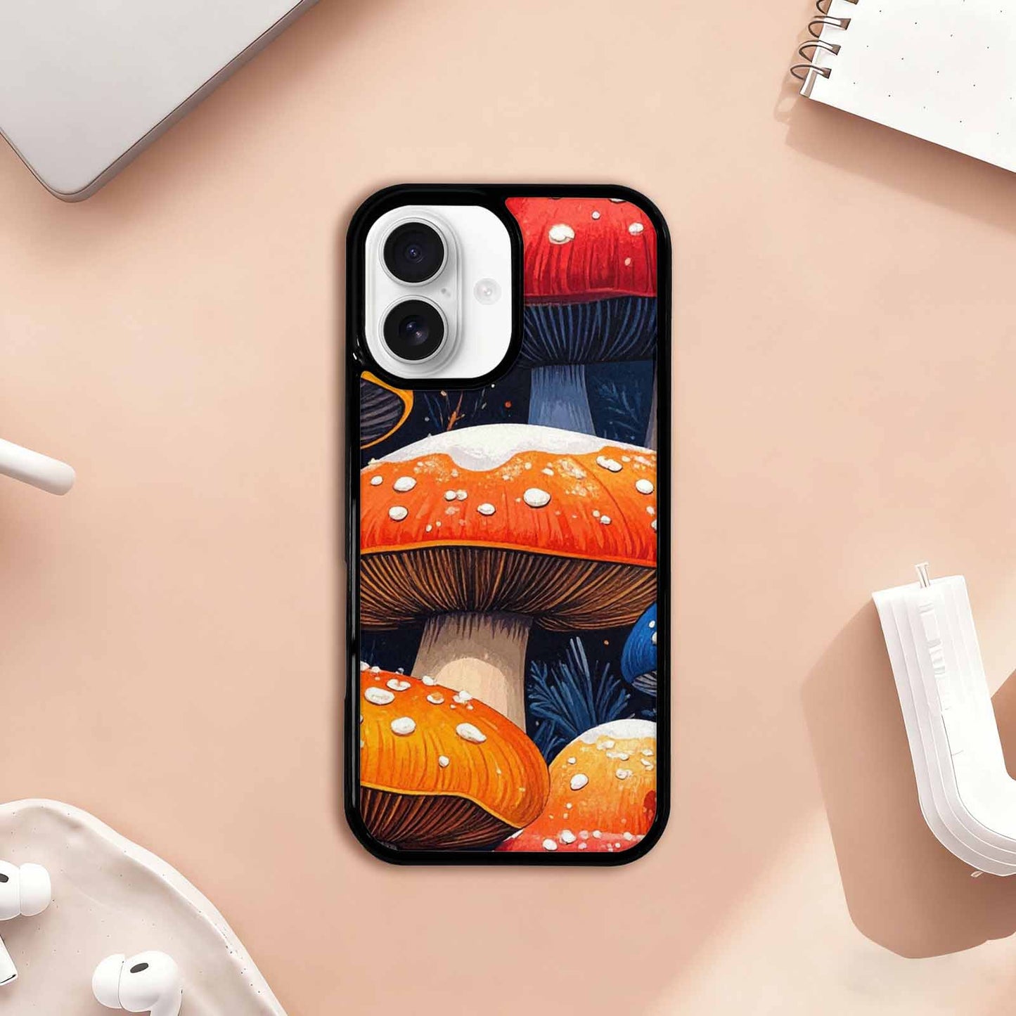 iPhone 17 Case — Vivid Winter Mushroom Cartoon Cute, Custom Phone Case