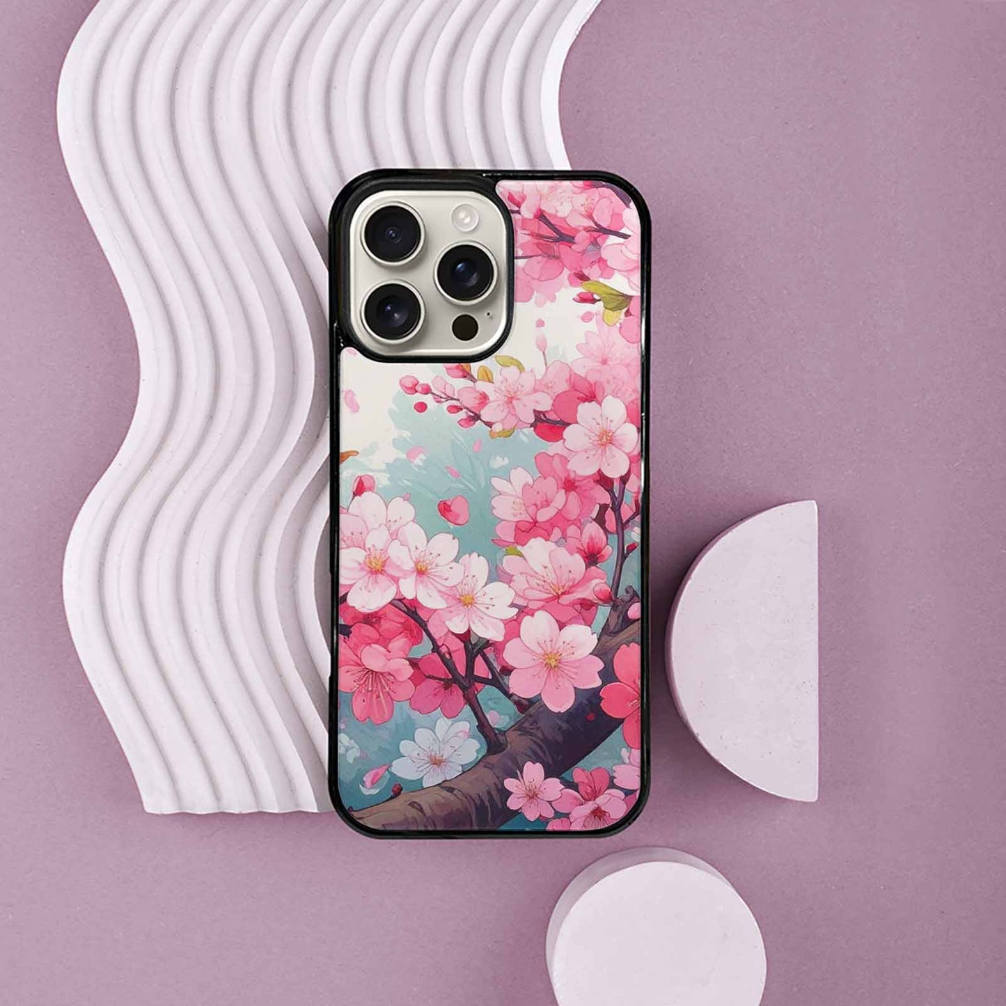iPhone 16 Pro Max Case — Cherry Blossom Branch Cherry Blossom Branches, Customized Protective Case