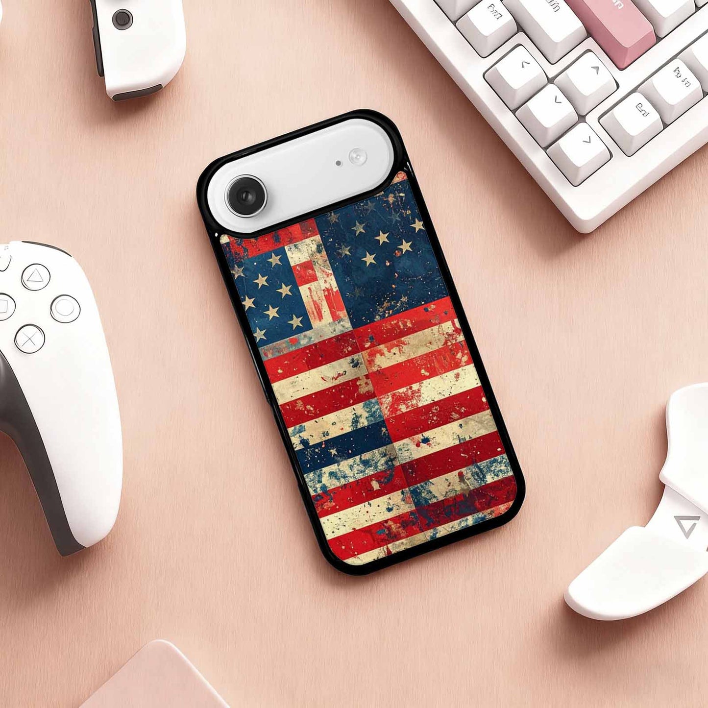 iPhone 17 Air Case — Small American Flag Stars And Galaxy, Custom Designed Case Cover