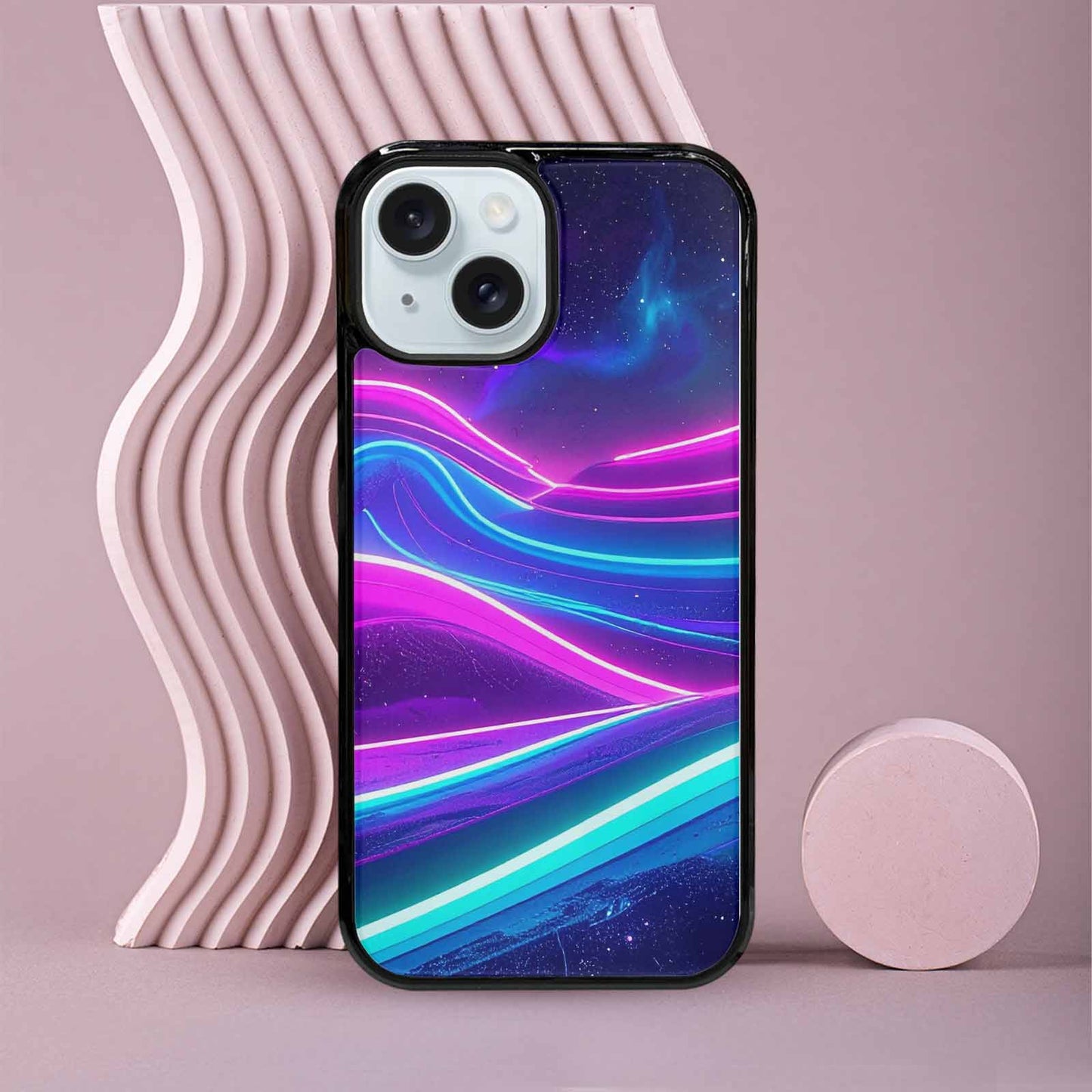 iPhone 15 Case — 80s Neon Cartoon, Custom Phone Case