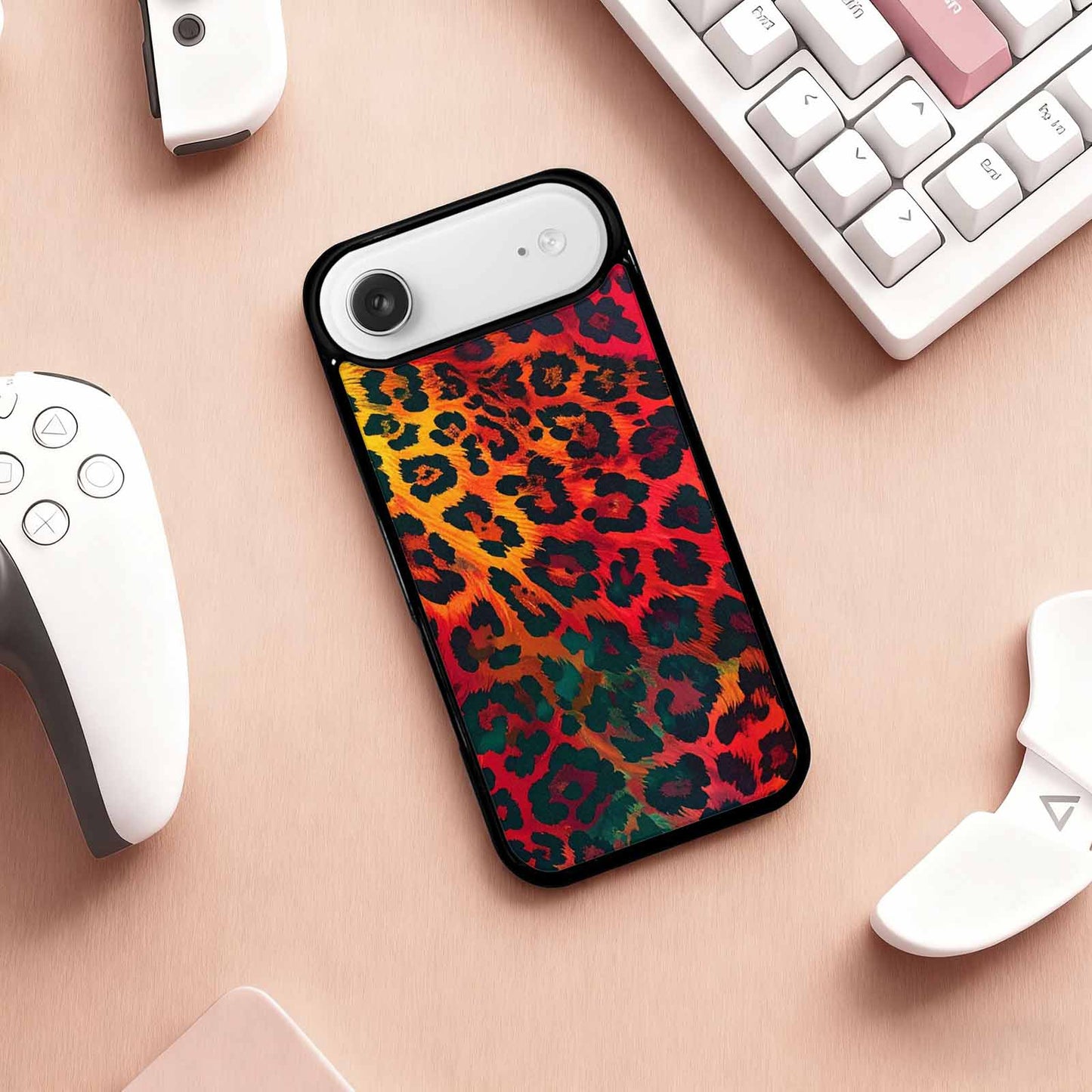 iPhone 17 Air Case — Leopard Print Dark Seamless Pattern Animal, Original Design Phone Case