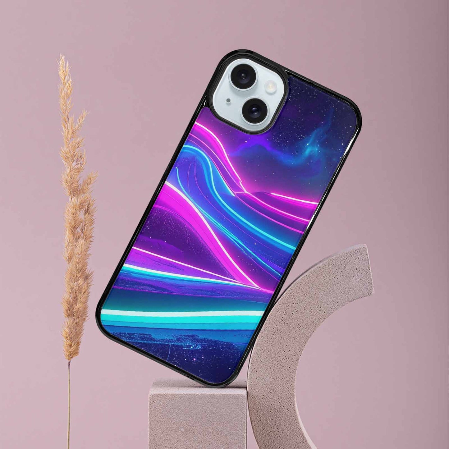 iPhone 15 Plus Case — 80s Neon Cartoon, Custom Art Phone Cover