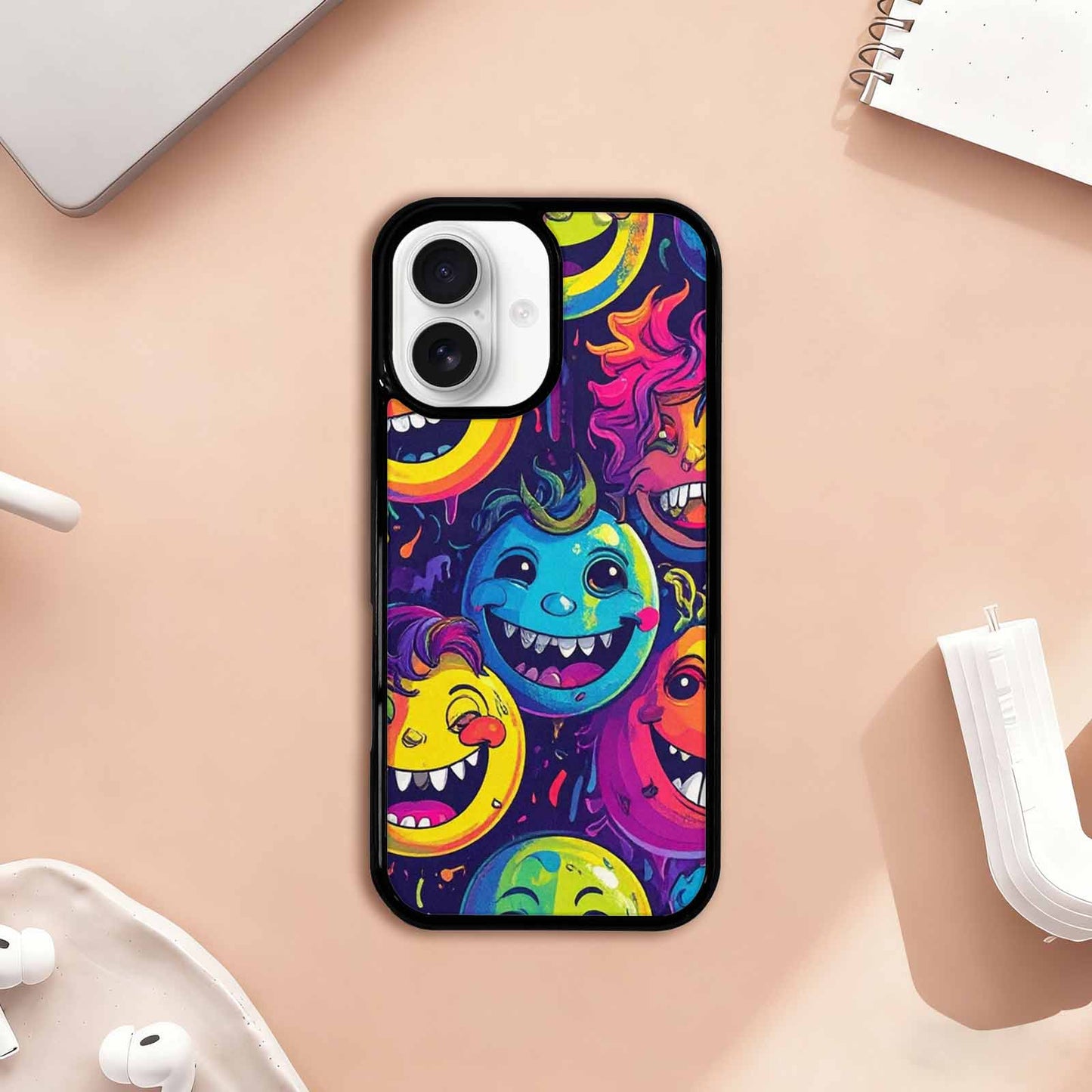 iPhone 17 Case — Small Funny Looking Cartoon Cute, Custom Made Phone Cover