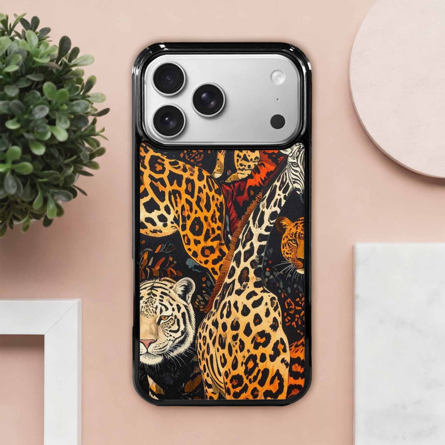 iPhone 17 Pro Max Case — Small Animal Print Pattern, Animal Print, Original Design Phone Case